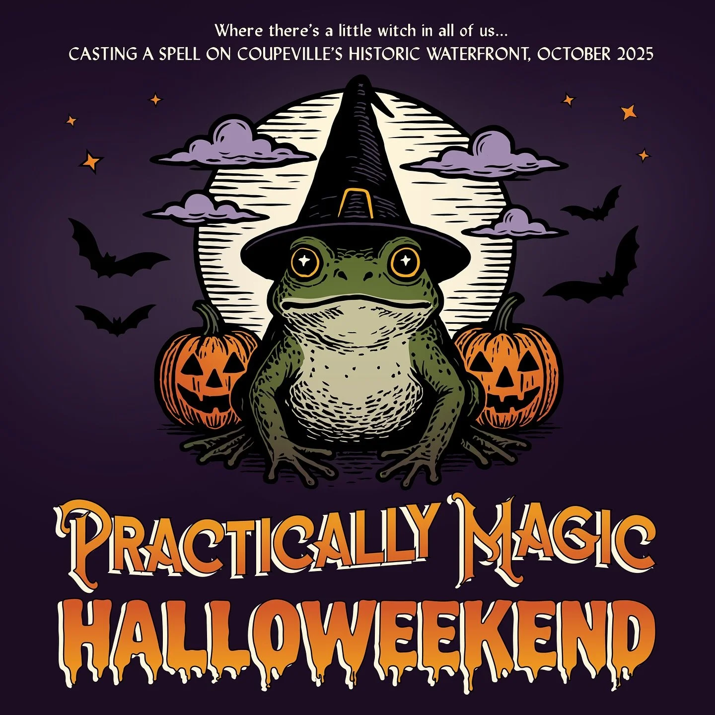 Witchy, welcoming, and picture-perfect, Coupeville comes alive each October with Halloween spirit! Come celebrate a Practically Magic Halloweekend this October 23-26 in the town where Practical Magic came to life. From family-friendly pumpkin races t