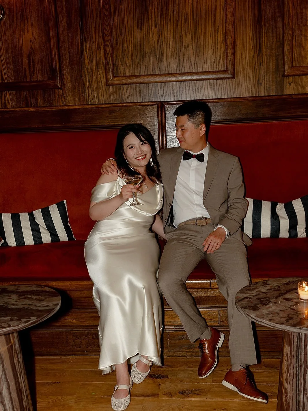 Finally coming back to life over here and it&rsquo;s only fitting we do it with a favorite from 2025. 
All the beauty courtesy of @kateedwardsweddings at Friends and Neighbors 
Congrats a million times over H + Z!!! 
🤍⚡️🤍⚡️🤍