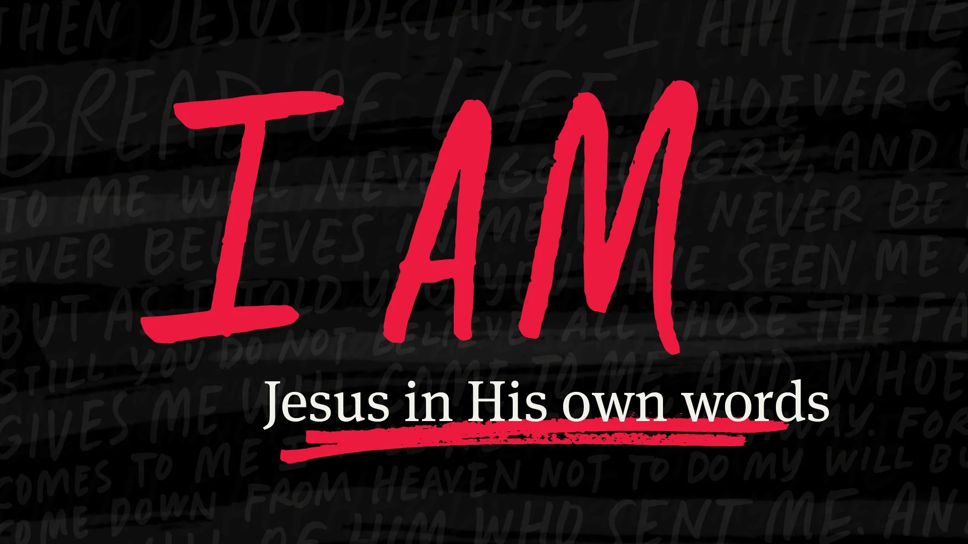 I AM: Jesus in His Own Words