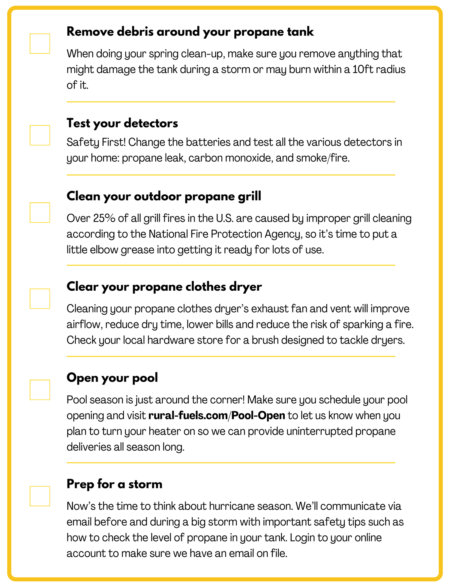 Let Propane Power Your Spring - Rural Fuels