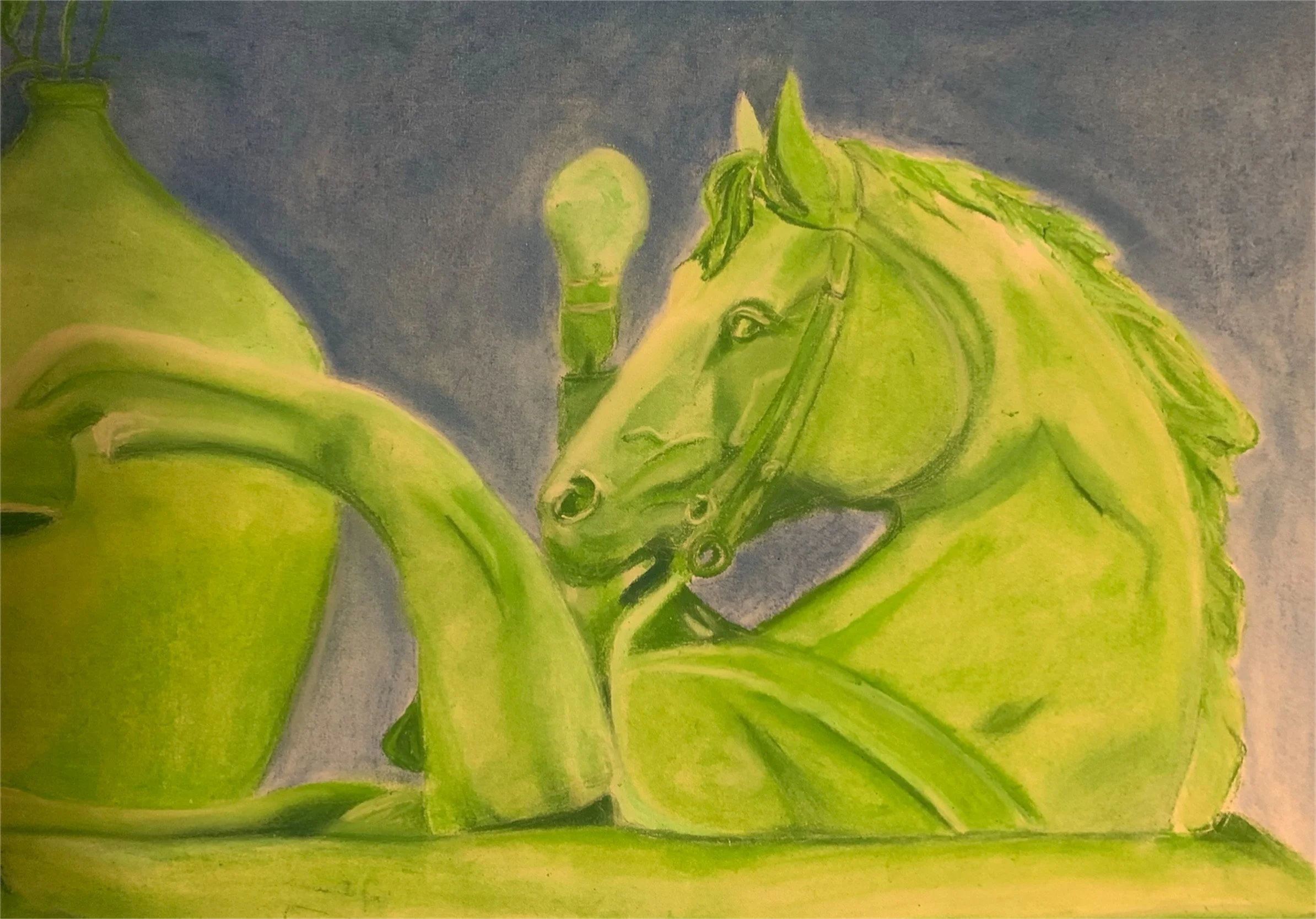 Charcoal pastel on paper 18x24