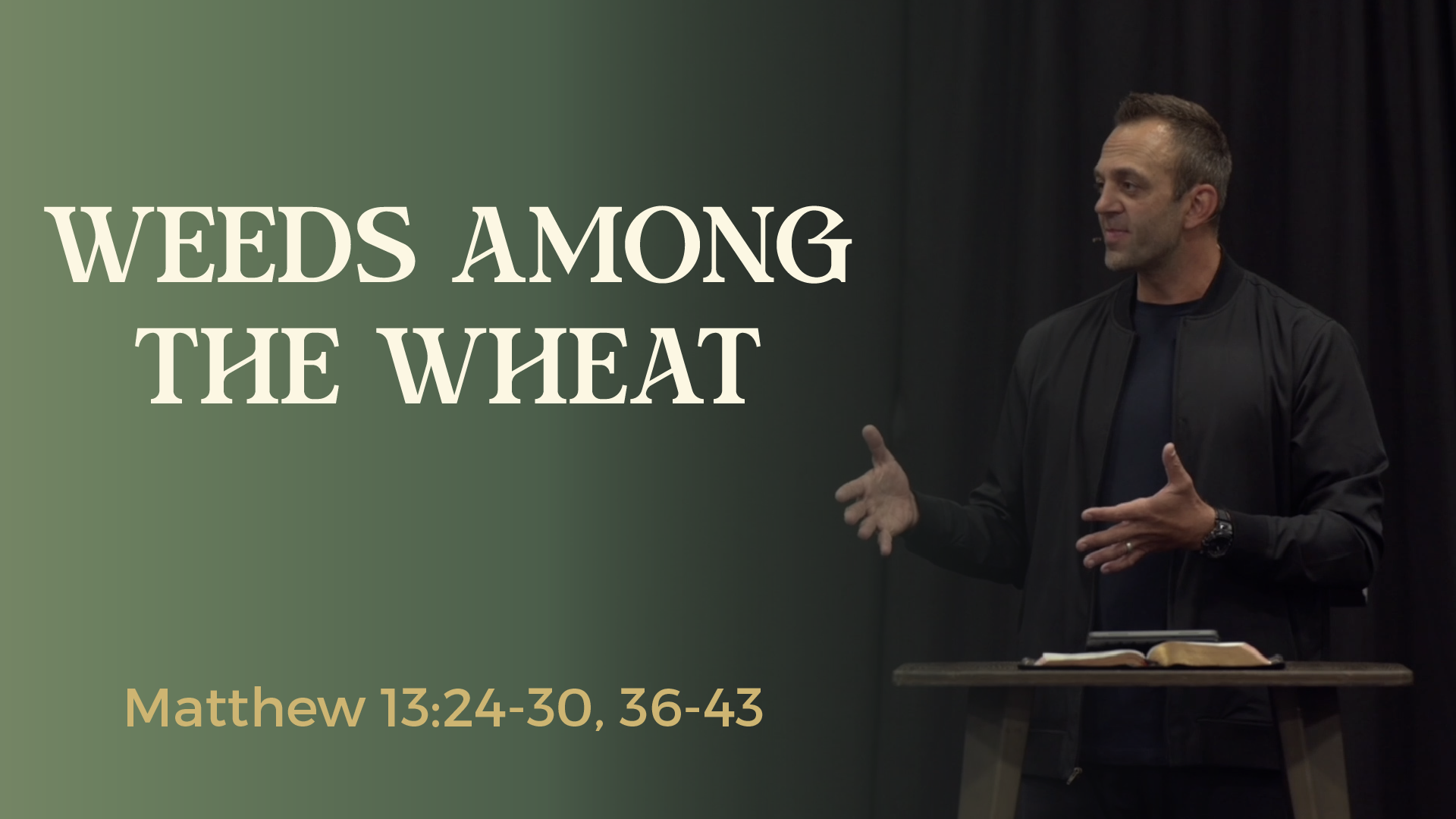 Matthew (88): “Weeds Among the Wheat” (Matthew 13:24-30, 36-43)