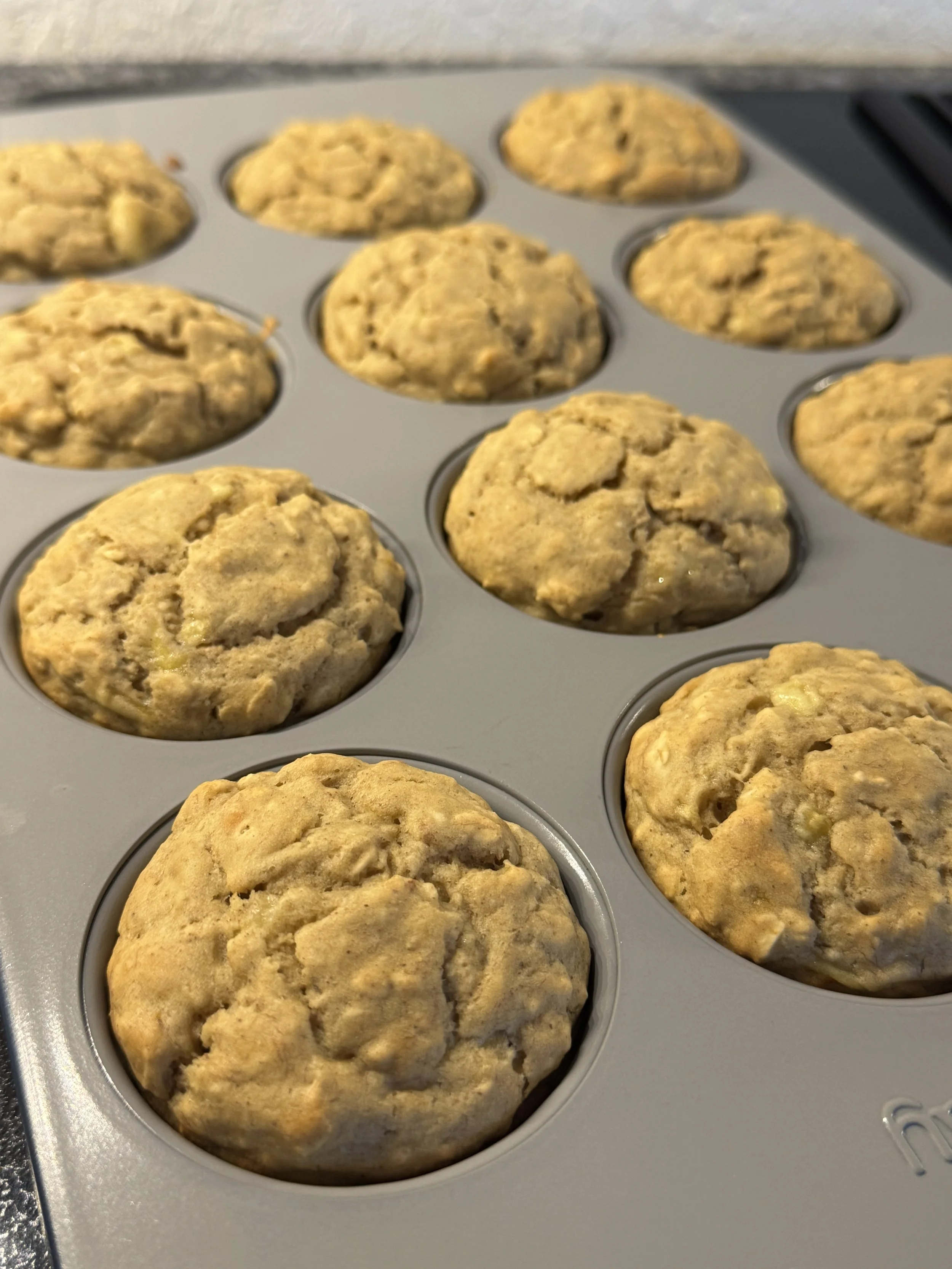 banana oatmeal muffins