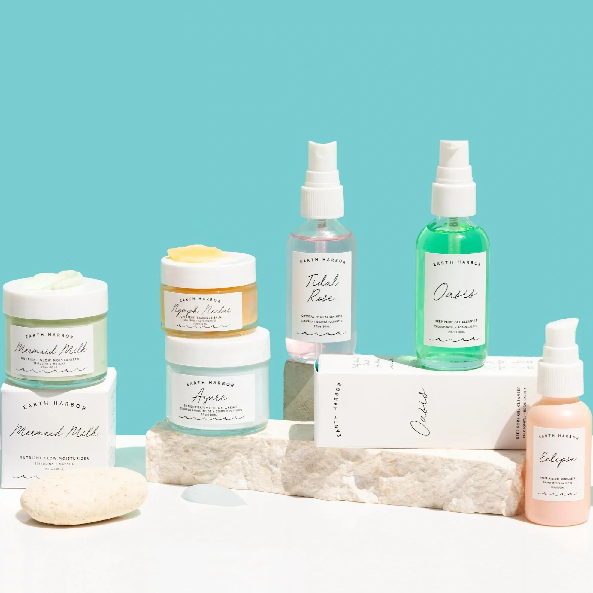 We are IN LOVE with Earth Harbor skin care!  Be sure to use our special coupon code BNSRQ15 for 15% off when you shop from their site.