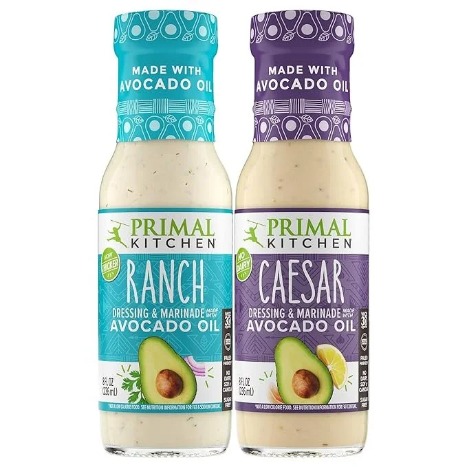 These dressings are also dairy-free and made with delicious clean ingredients.  Awesome for kids to dip their veggies in.