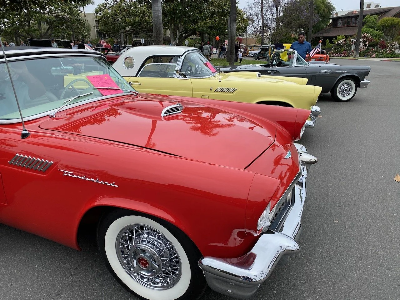 Tbirds Cruise to Motorcars on MainStreet, Coronado, CA