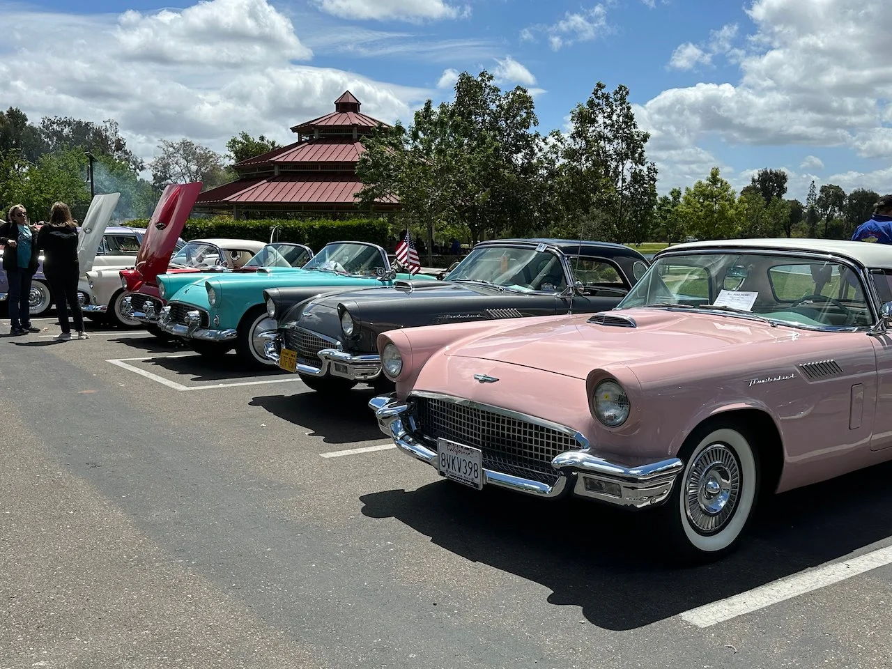 All Ford Picnic Brings Thunderbirds and Early V-8s to Santee Lakes