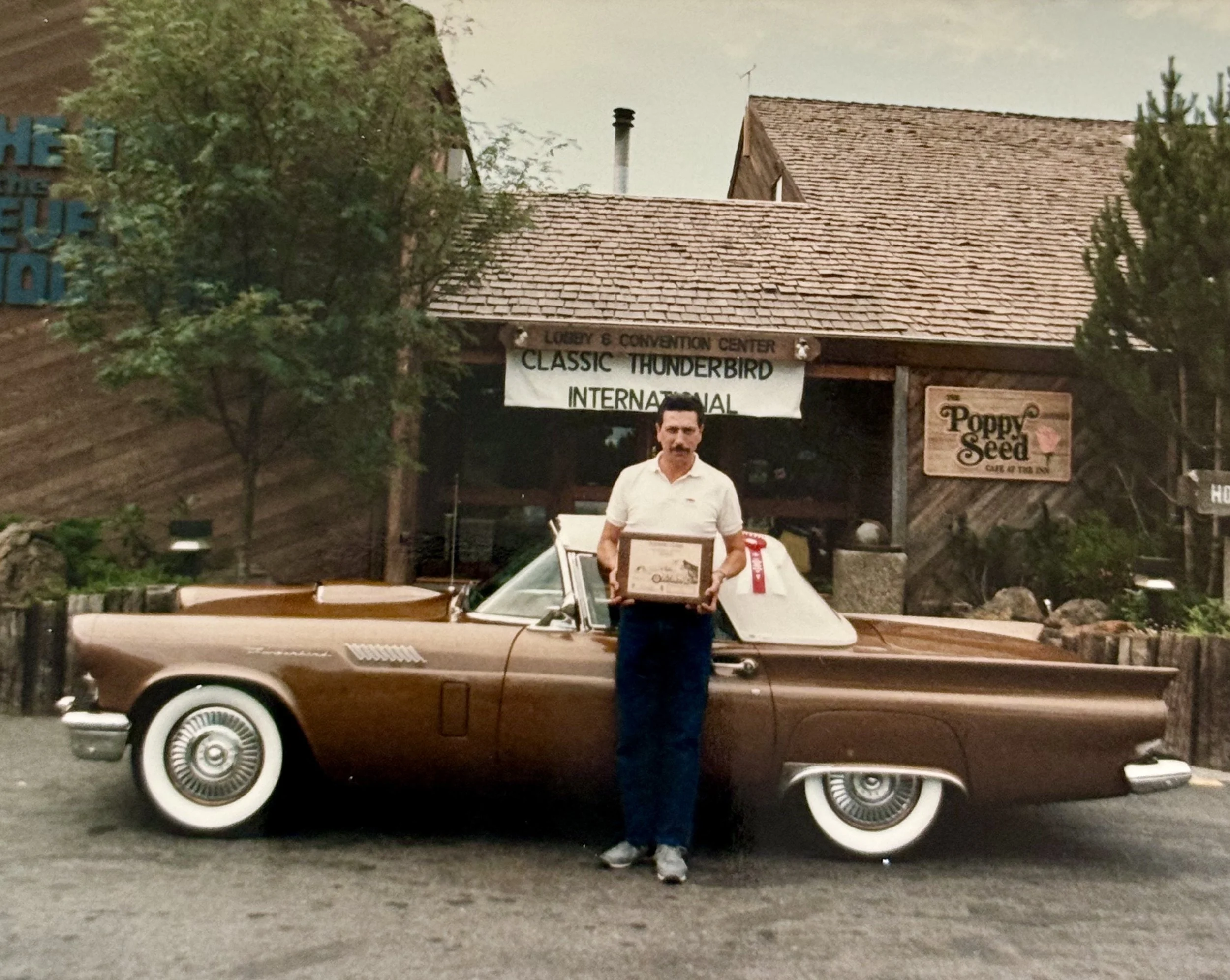 Longtime CTSD member Sam and his Thunderbird in the past