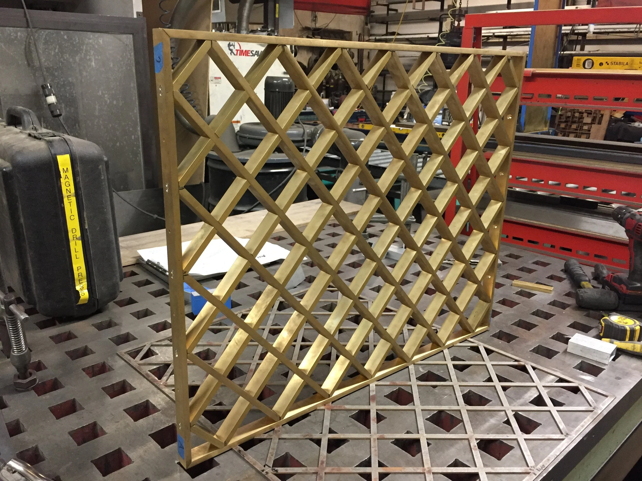 Machined brass vent grate