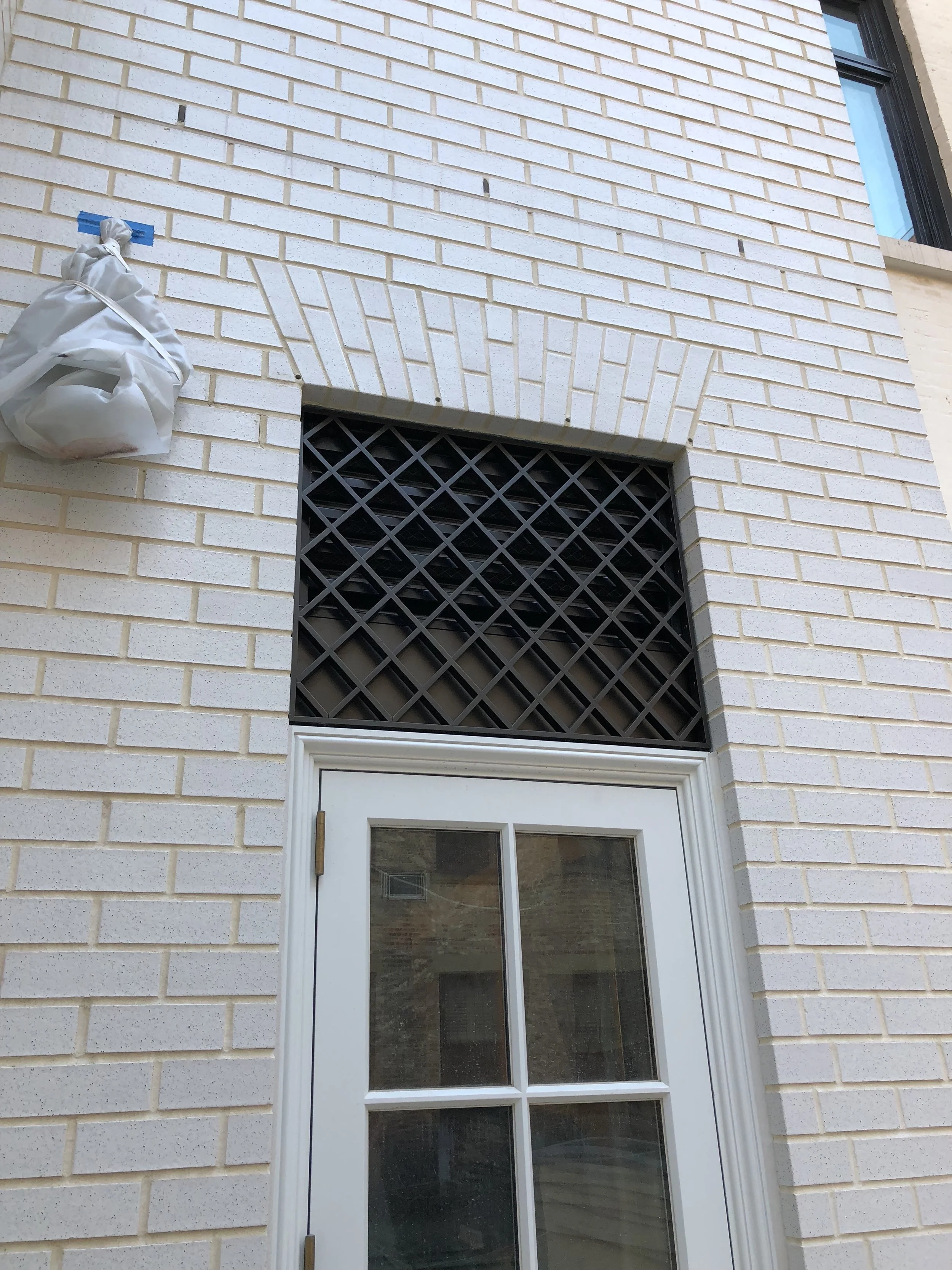 Patinated and installed