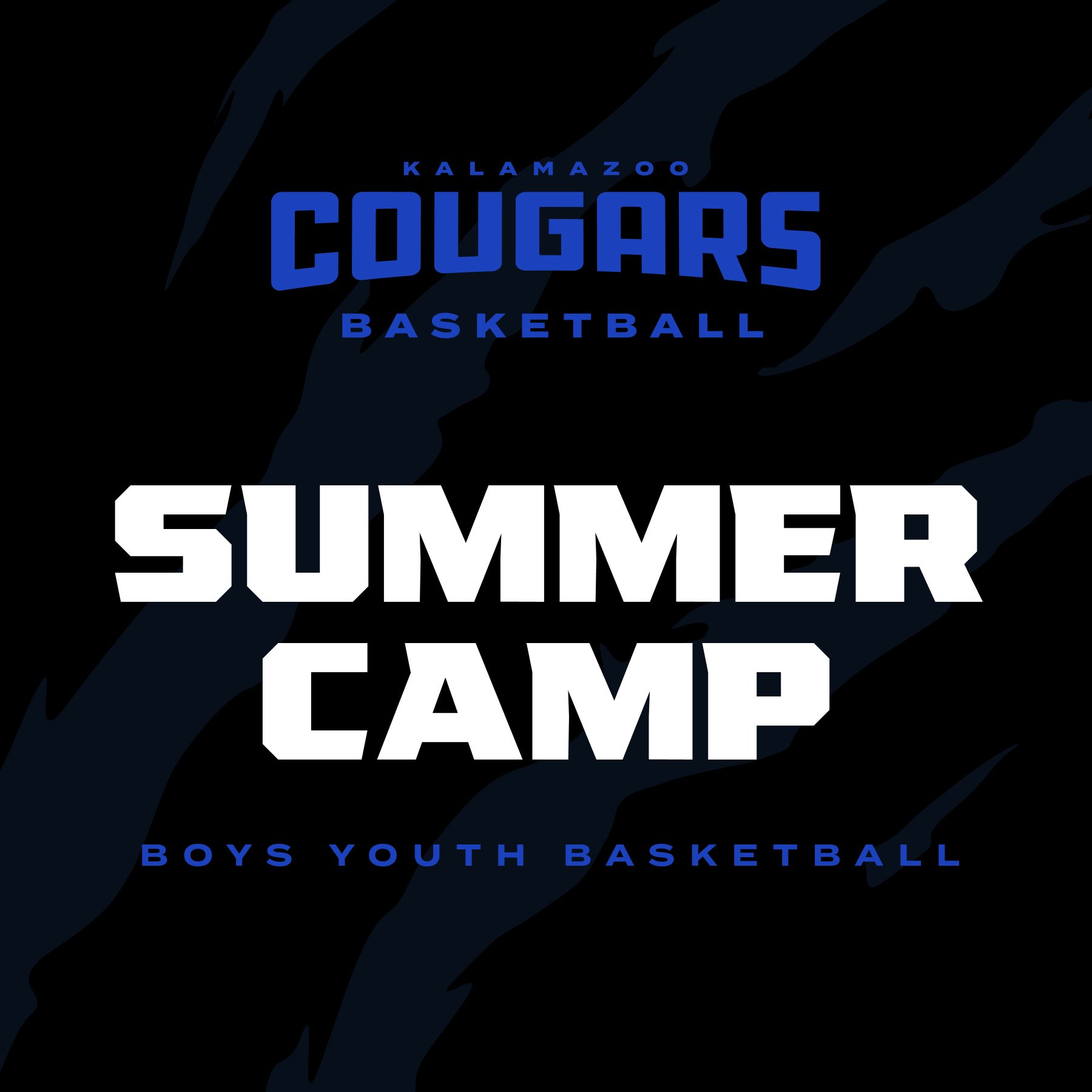 Kalamazoo Cougars Boys' Youth Basketball Summer Camp

Ages 11-14
Dates: June 24, 25, 26
Time: 5-7 pm
Location: Hicks St. Gym, Plainwell

Register here: https://registration.teamsnap.com/form/30514