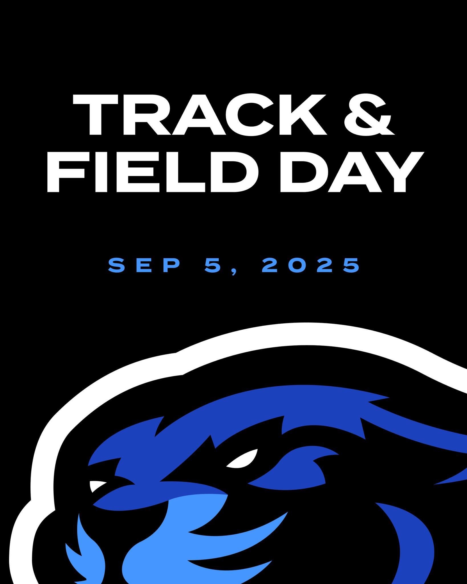HELP US SPREAD THE WORD &amp; SAVE THE DATE:
Kalamazoo Cougars Track &amp; Field Day

Friday, September 5
9am-12pm

Ages 5-13
$4 per child/$20 family max
Registration on event day is from 9-9:30 am
Upjohn Park on Portage Rd.

STAY TUNED FOR MORE DETA