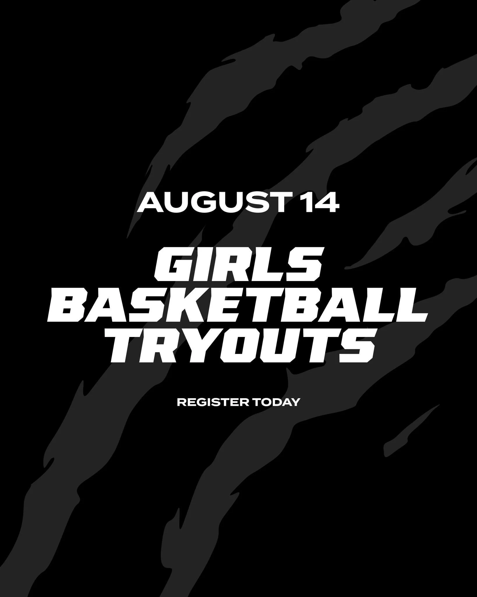 Kalamazoo Cougars Girls Basketball Tryouts
Tryout Date: Thursday, August 14th

12u/14u Tryout Time: 6:00pm&mdash;7:30pm
16u/18u Tryout Time: 7:30pm&mdash;9:00pm

Tryout Location:
Calvary Bible Church
855 S Drake Rd
Kalamazoo, MI 49006

Registration i