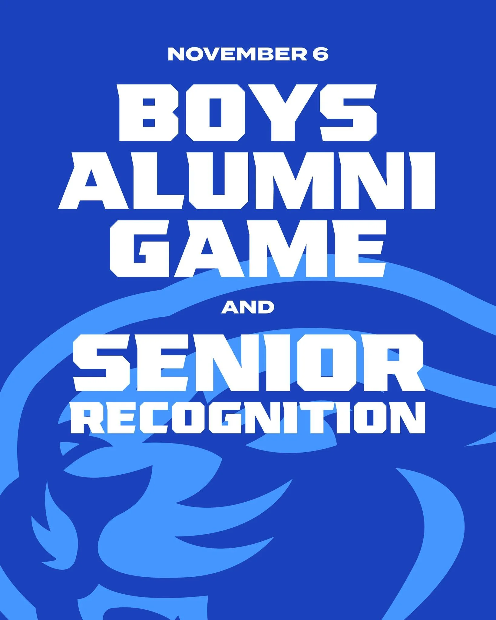 ATTENTION COUGARS FANS
Cougar Boys Volleyball Varsity Team vs. Alumni &amp; Senior Recognition Night is coming soon!

Thursday, Nov. 6 - 6:45-8:30
at The Point (2595 N. Tenth St. Kalamazoo, MI)

Come cheer for our final boys' volleyball game of the f