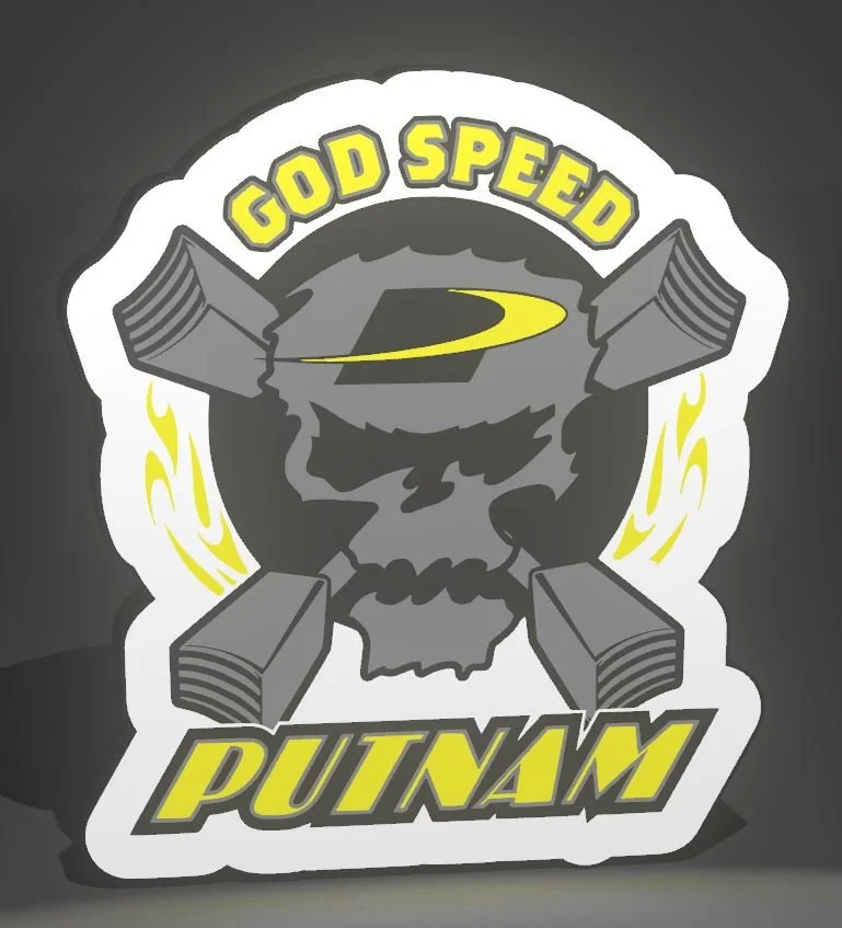 God Speed Todd Putnam Yellow LED Light