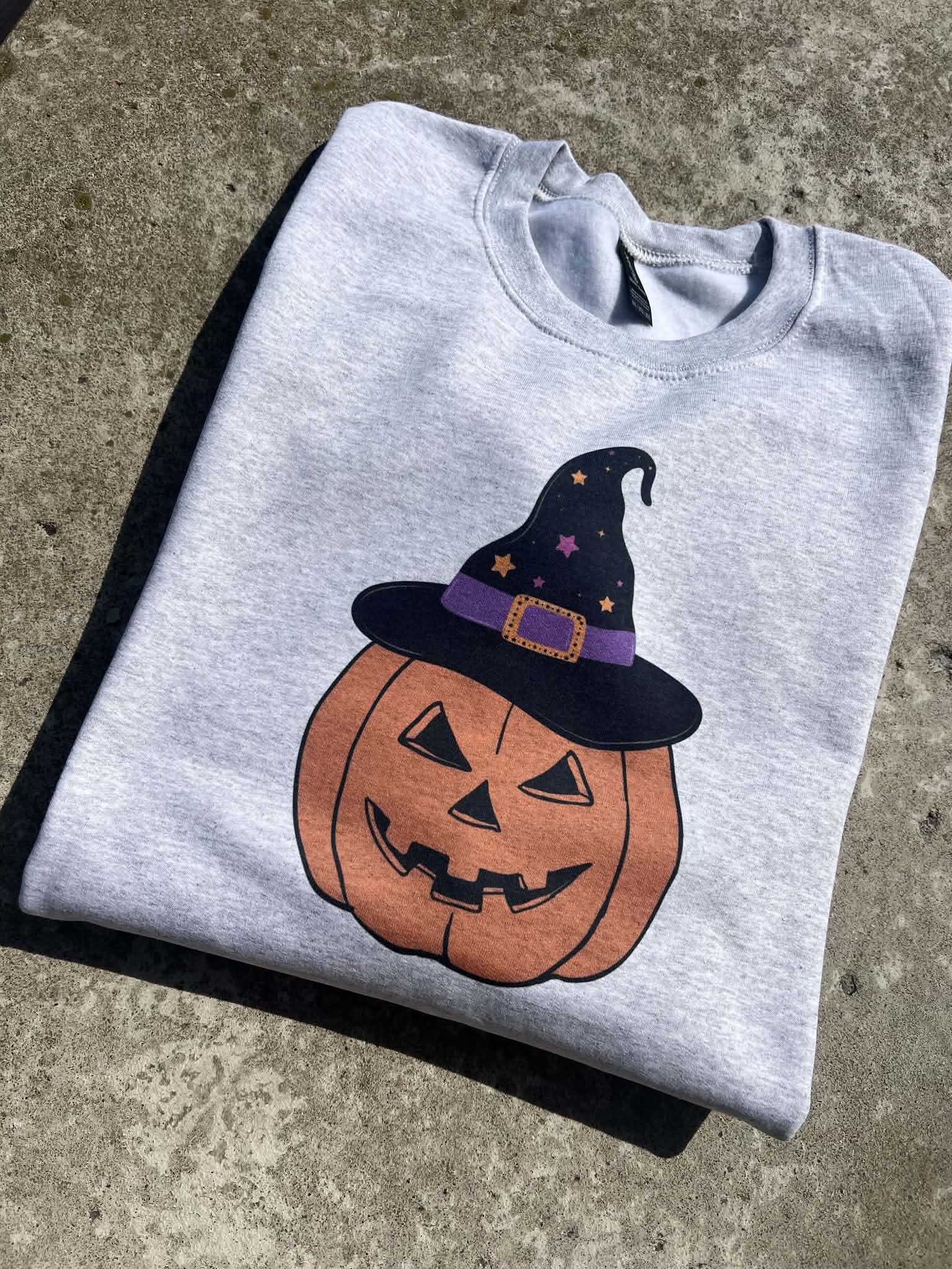 Spooky Pumpkin Crewneck - VINTAGE WASH