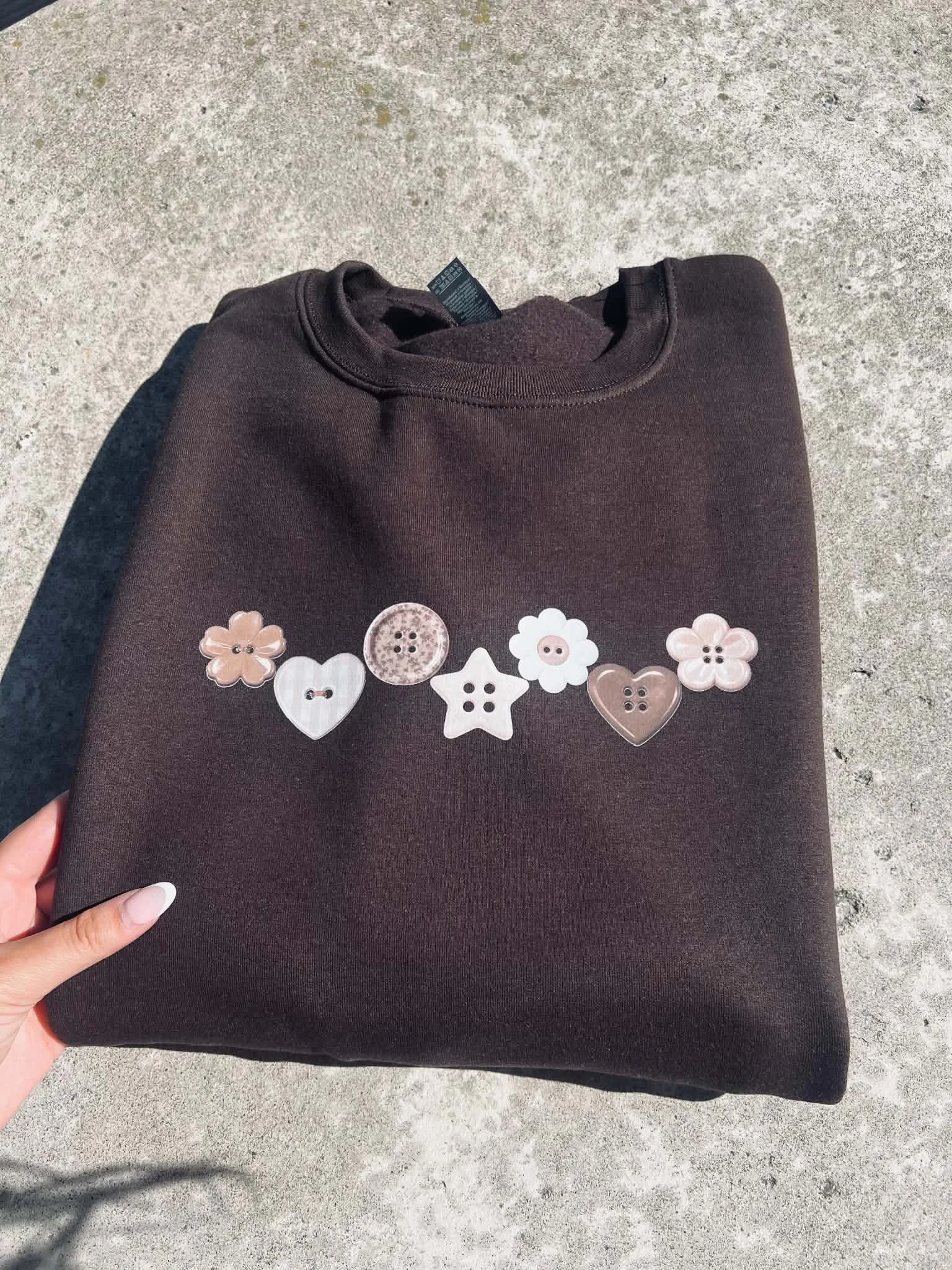 Button Crewneck
