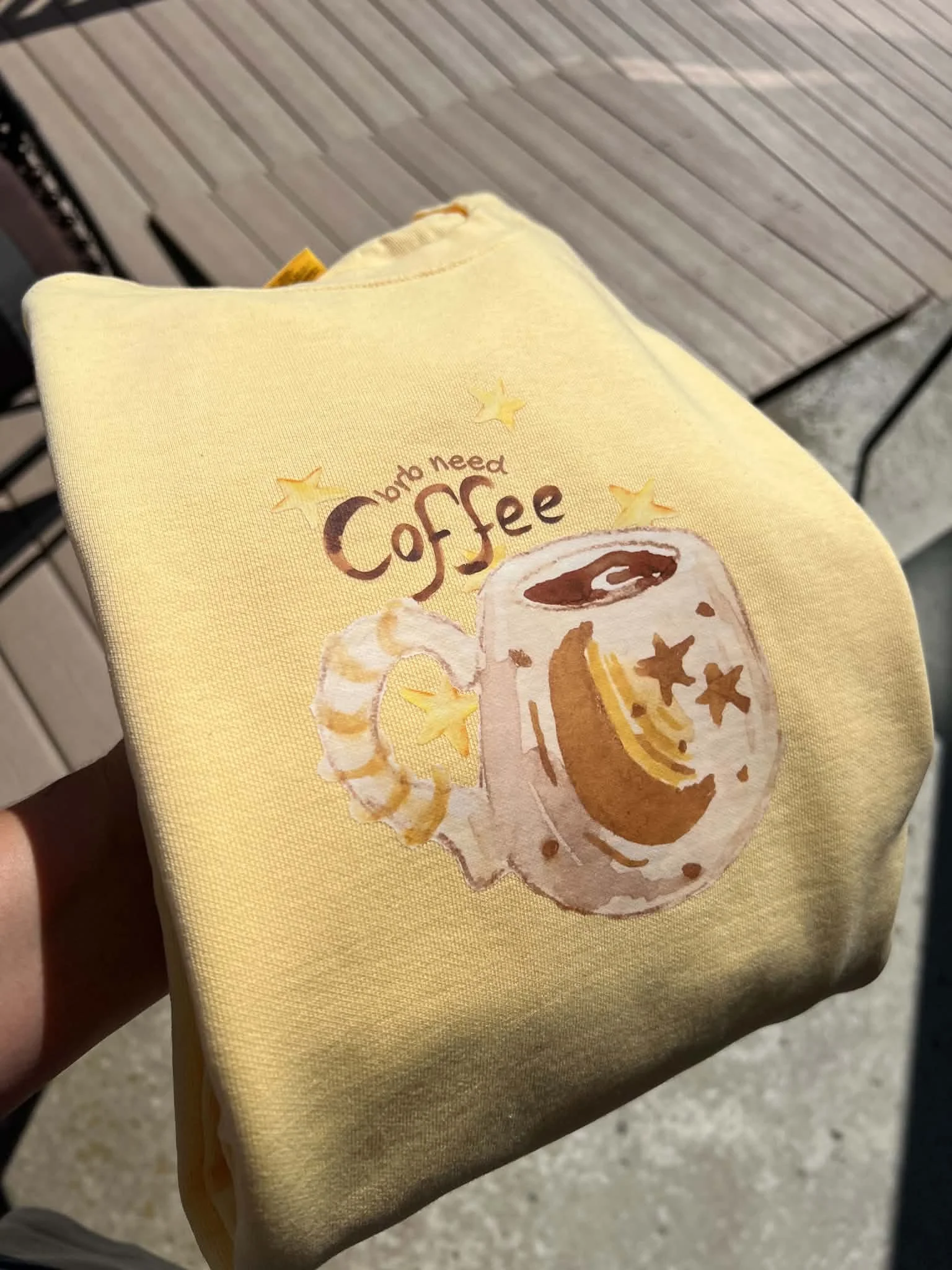 'brb need coffee' Crewneck