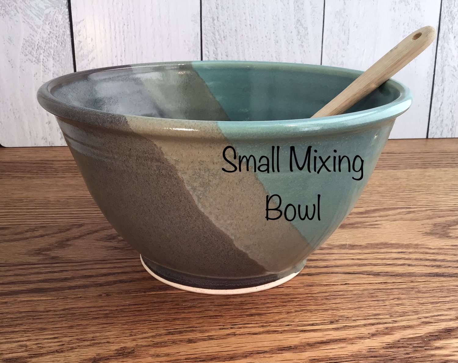 Set of Three USA Made Classic Stoneware Mixing Bowls