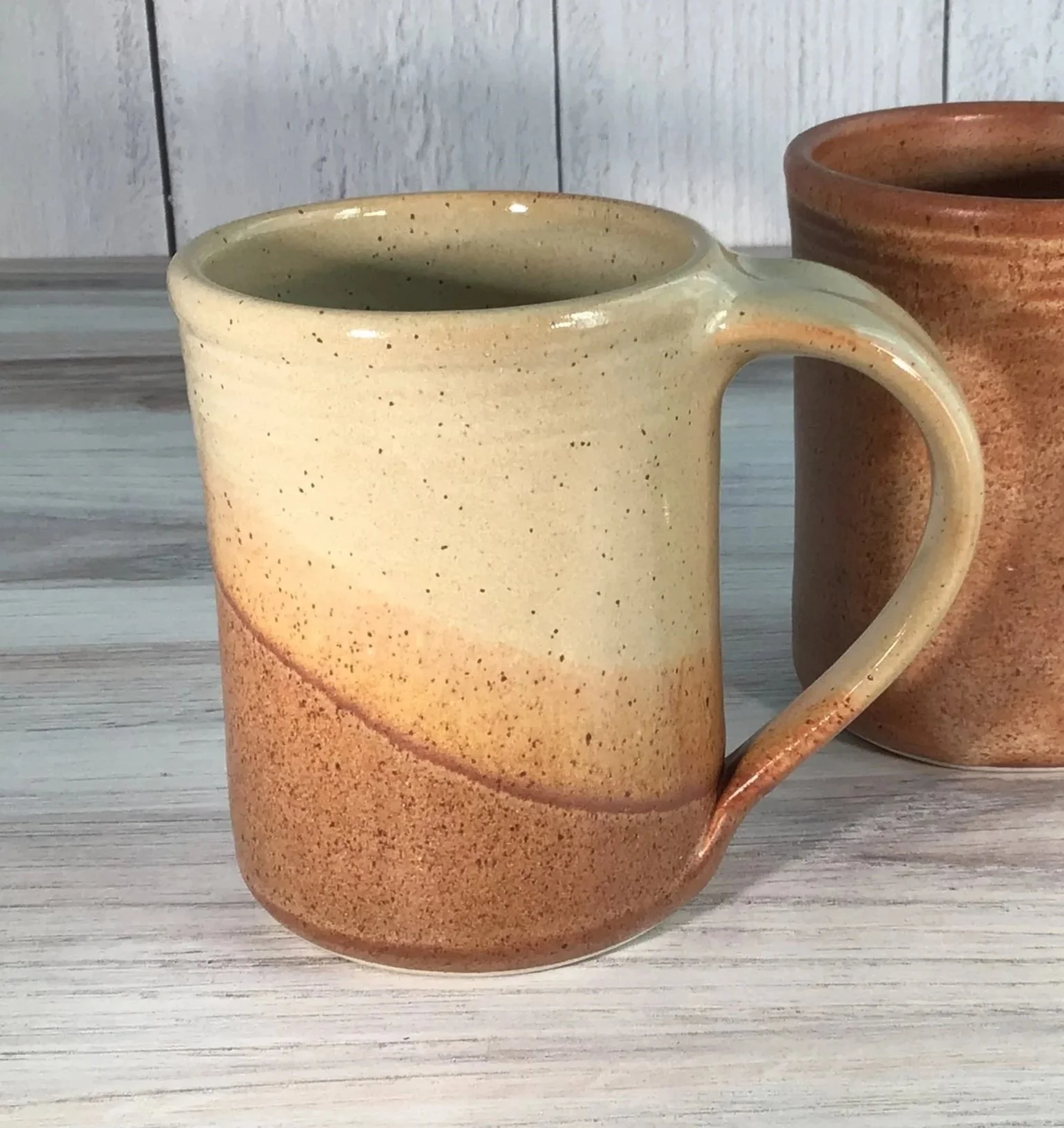 Large Handmade Pottery Mug --Nutmeg Sahara--14 oz Hand thrown ceramic mug