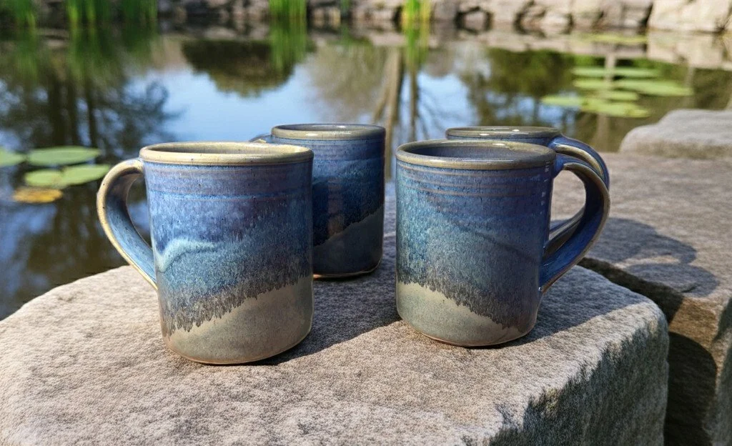 slate twilight mugs in front of pond.jpeg