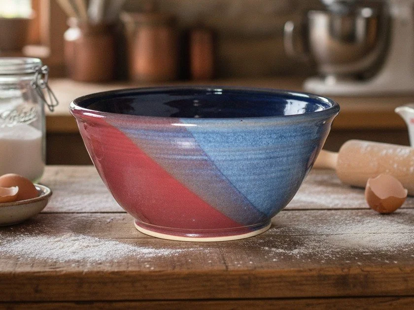 Large 9" Handmade Pottery bowl--Choose Your Glaze--Ceramic--8-cup Stoneware Bowl