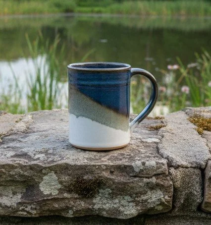 ivory twilight mug with pond on rock wall.jpeg
