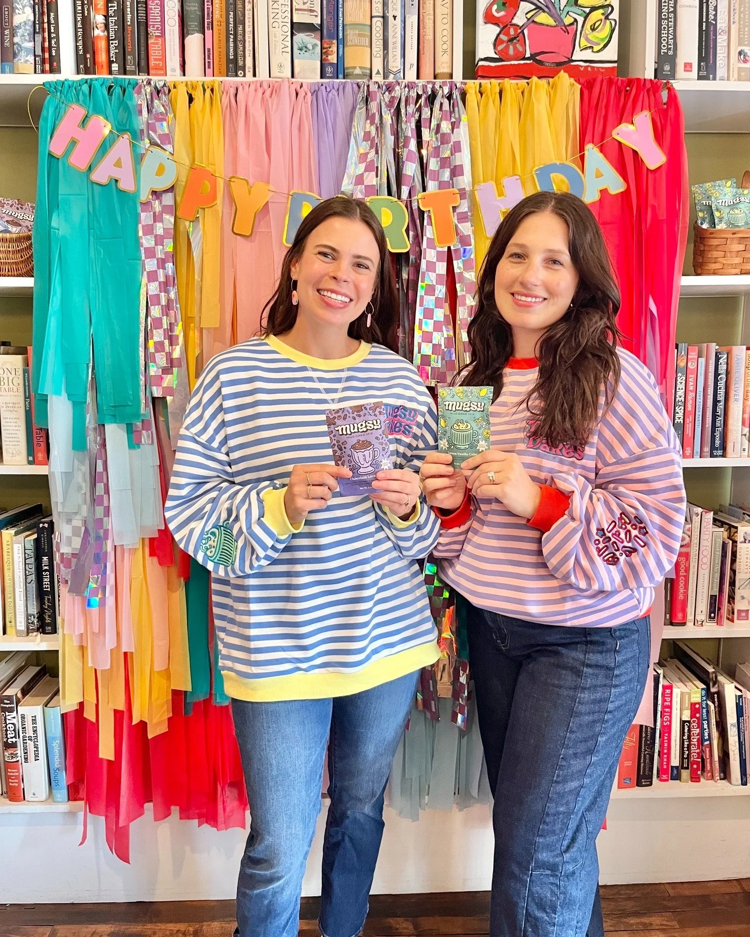 We’re still smiling from all the fun we had celebrating one of our sweetest local, women-owned makers — @mugsybakes turning ONE! πβ¨ Thank you to everyone who stopped in to support, and to Nina & Devon for being such a special part of