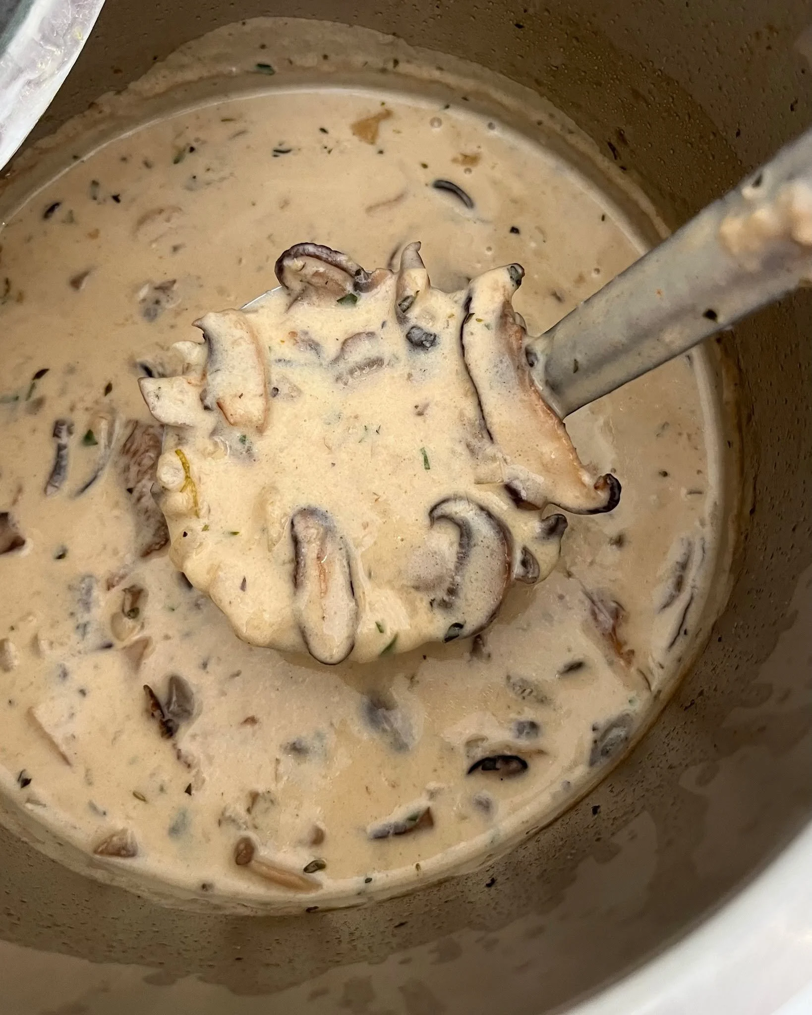 Soup season is here and thriving! 💙 Grab a cup of a Market favorite, Cream of Mushroom, and a Roast Beef before they're gone. We're open until 6pm tonight! #ginghammarket