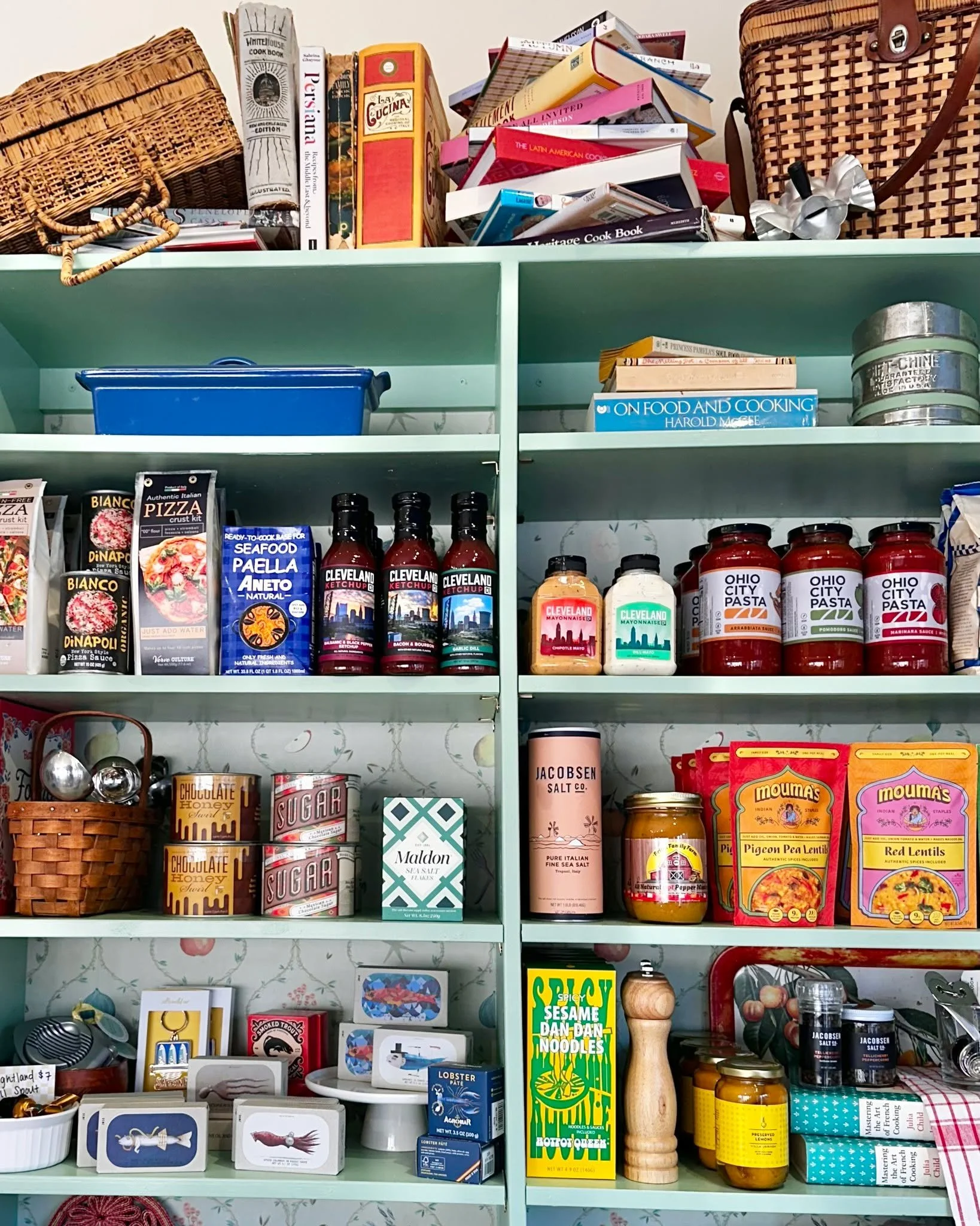 Good food, pantry browsing, and an easy Wednesday at GINGHAM. 💙 The case is stocked, we're open 10am to 4pm &mdash; see you soon! #ginghammarket