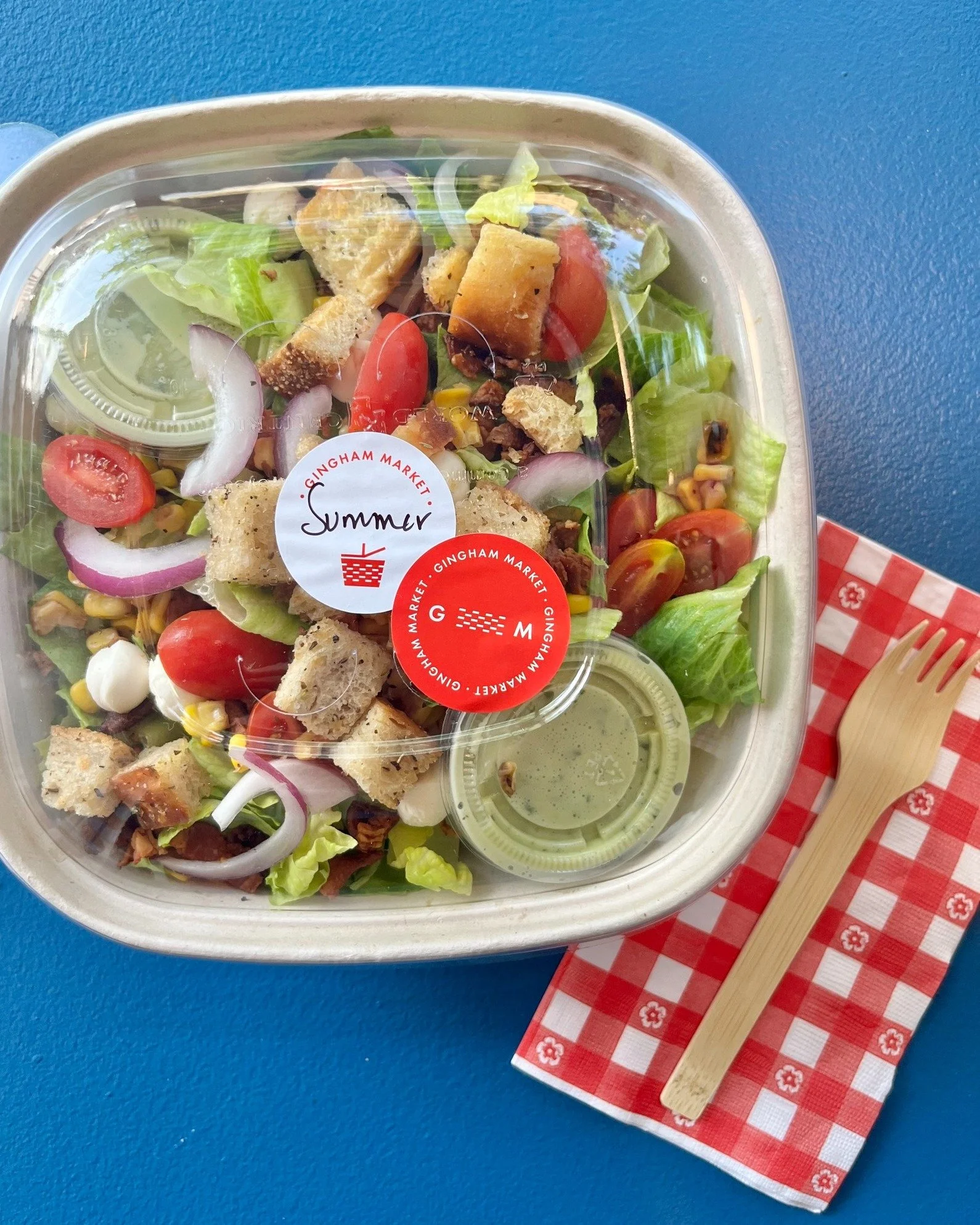 Fresh, colorful, and full of summer flavor. 💙🍅 Our Chicken Caprese Sandwich is back alongside our Summer Salad (available all week), making lunch an easy decision. Whether you're grabbing lunch for today or picking up dinner for later, we've got yo