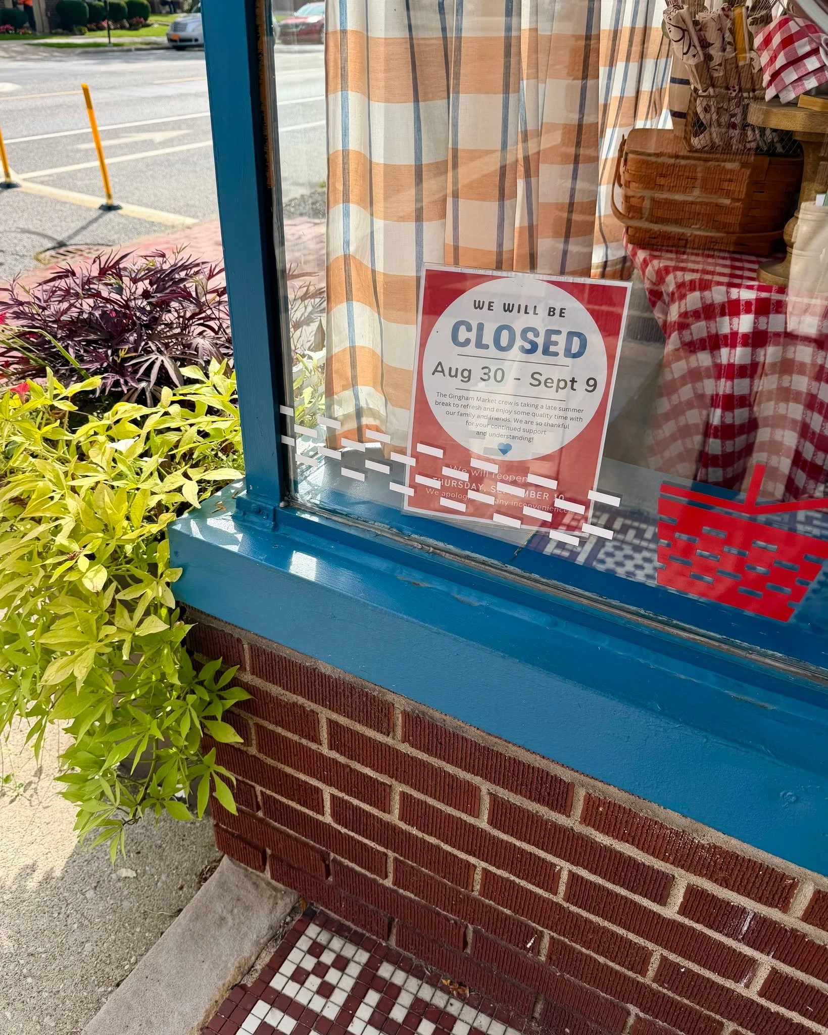 Friendly Reminder: We are CLOSED this week for our summer vacation from August 30 to September 9 and will reopen on Thursday, September 10th. ☀🧺

THANK YOU for your continued support during our time away. We're so thankful for the chance to take a b