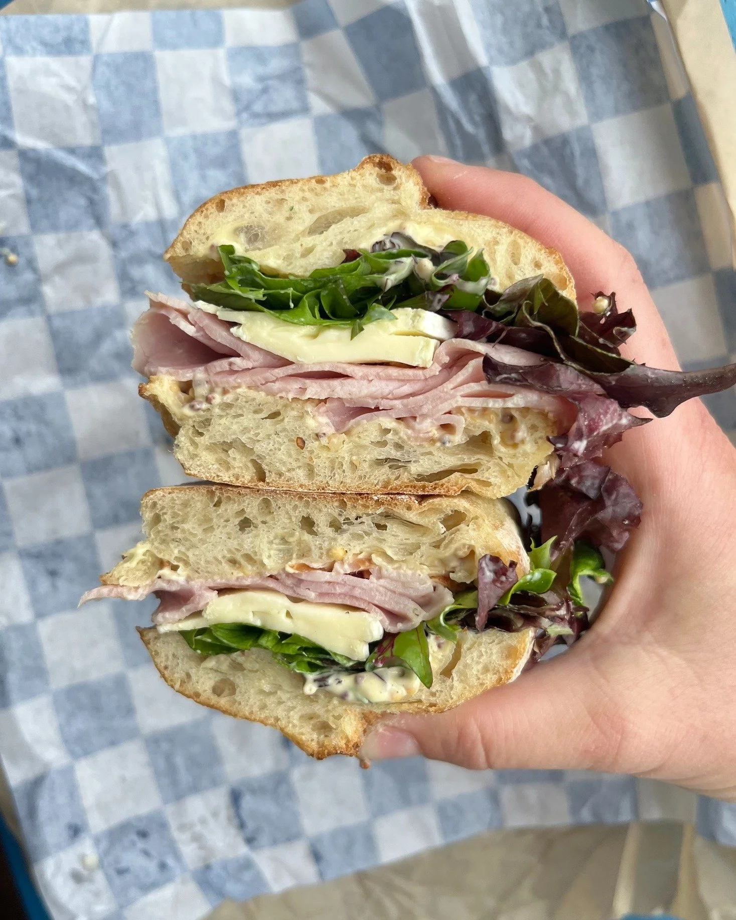 Alright, alright, alright&hellip; it&rsquo;s finally FRI-YAY! 😎 We&rsquo;re serving up a few classics&mdash;including this Ham &amp; Brie&mdash;plus two returning requests: our *hot* Turkey Reuben and Tuna Salad, Matthew McConaughey-style. Come for 