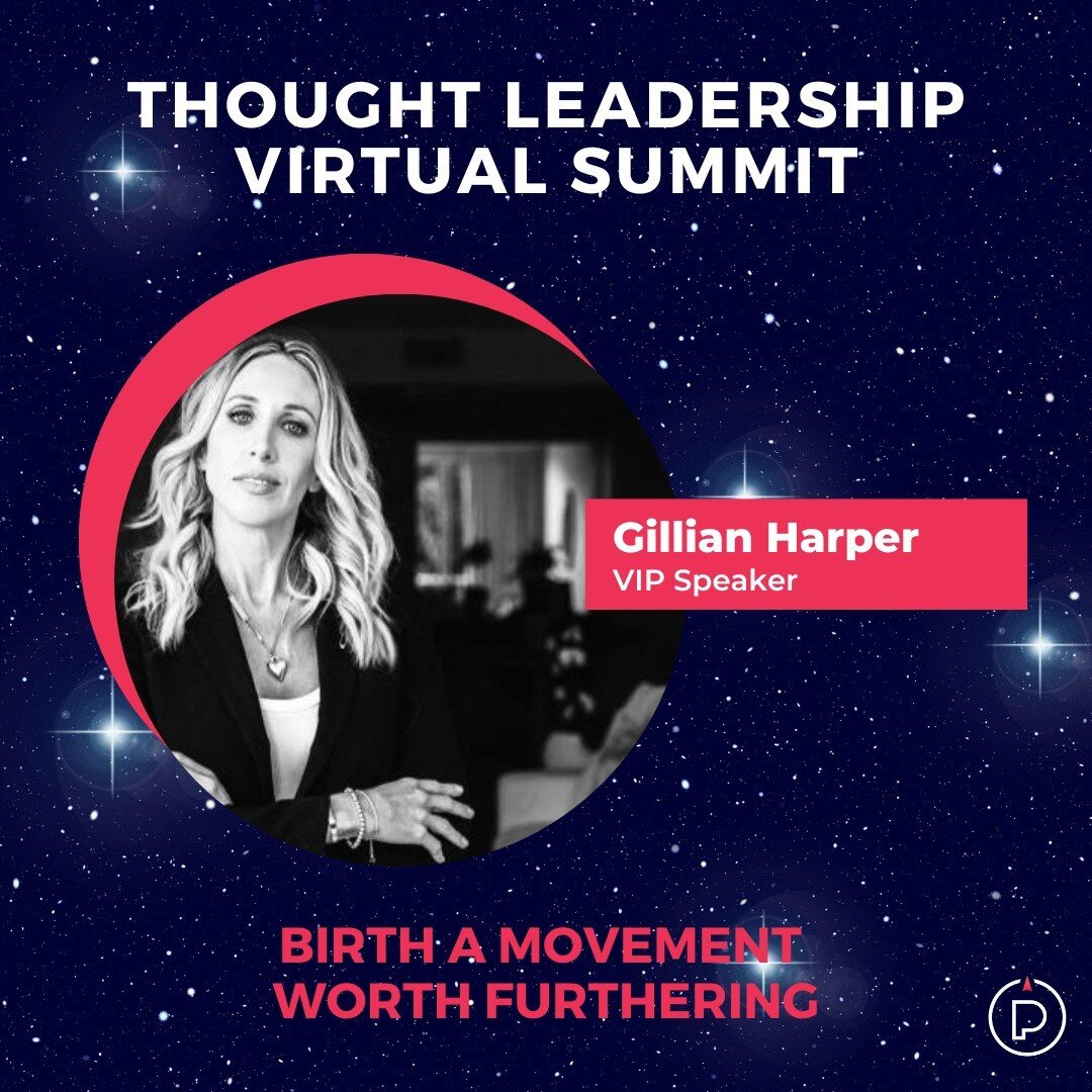 I'm excited to have been selected to speak at the Thought Leadership Virtual Summit hosted by the Purpose Pioneers. 
The purpose of the summit is to gather pioneers on the cutting edge of something great, here to show us the next frontier in their in