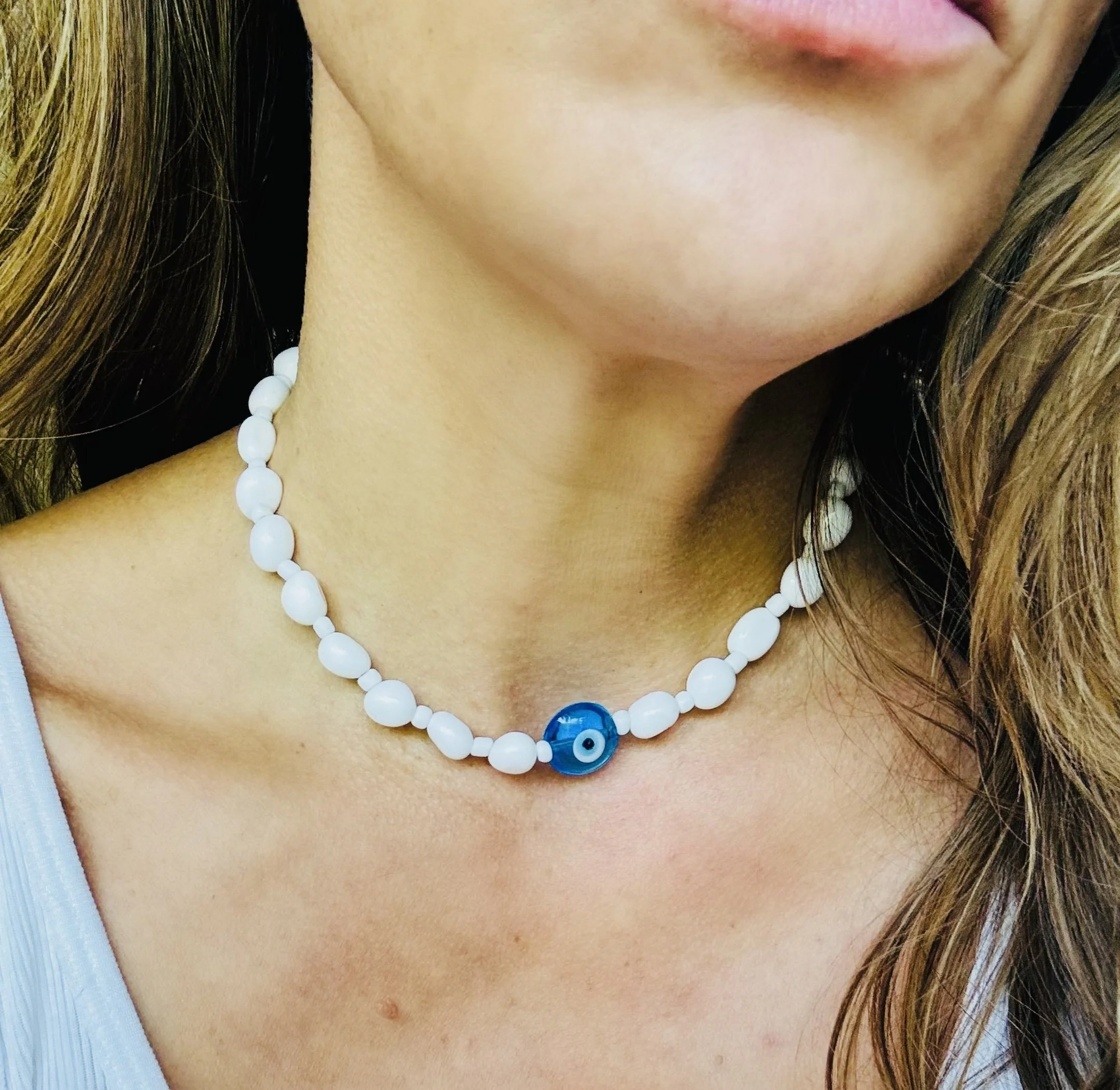Evil Eye with White Agate