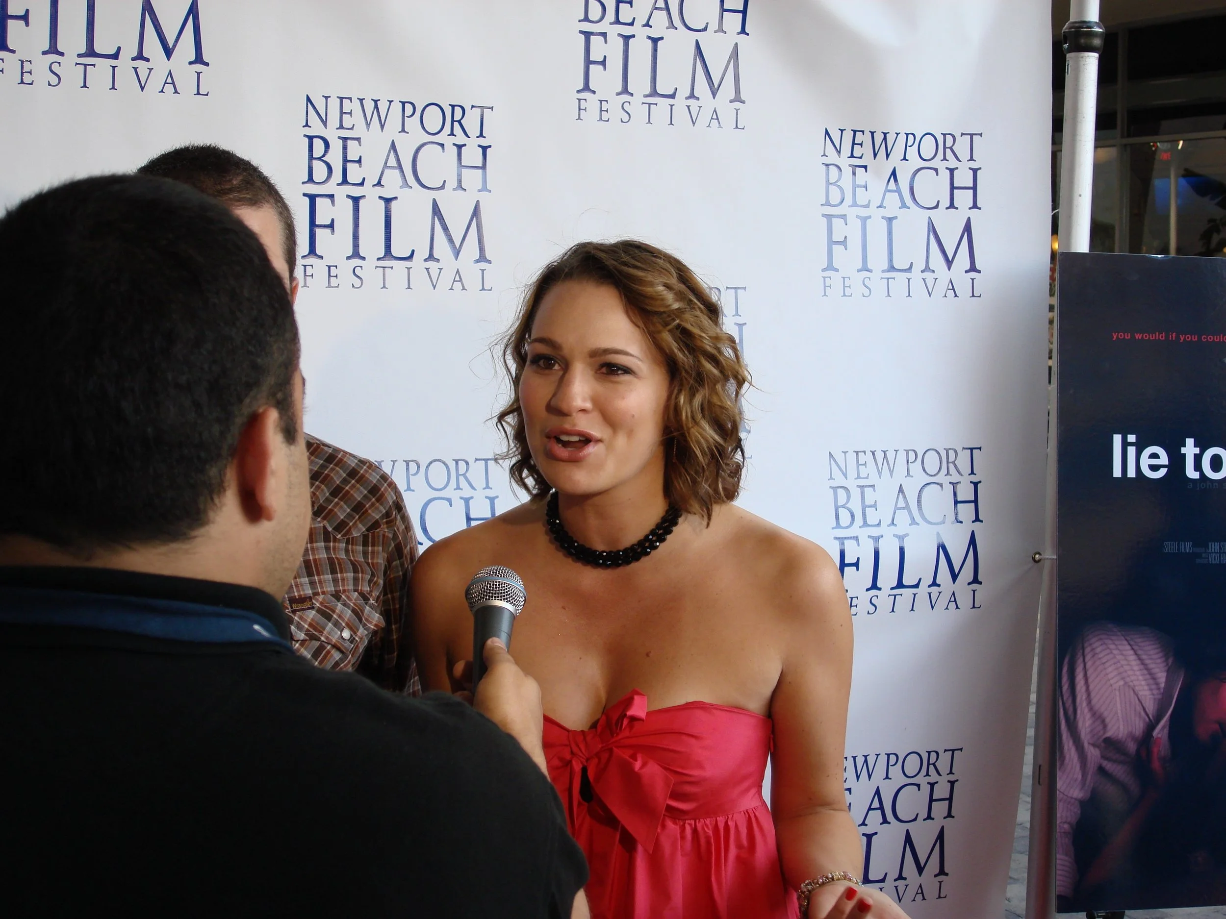 Keylee Sanders is being interviewed at the Newport Beach Film Festival as head of costume.