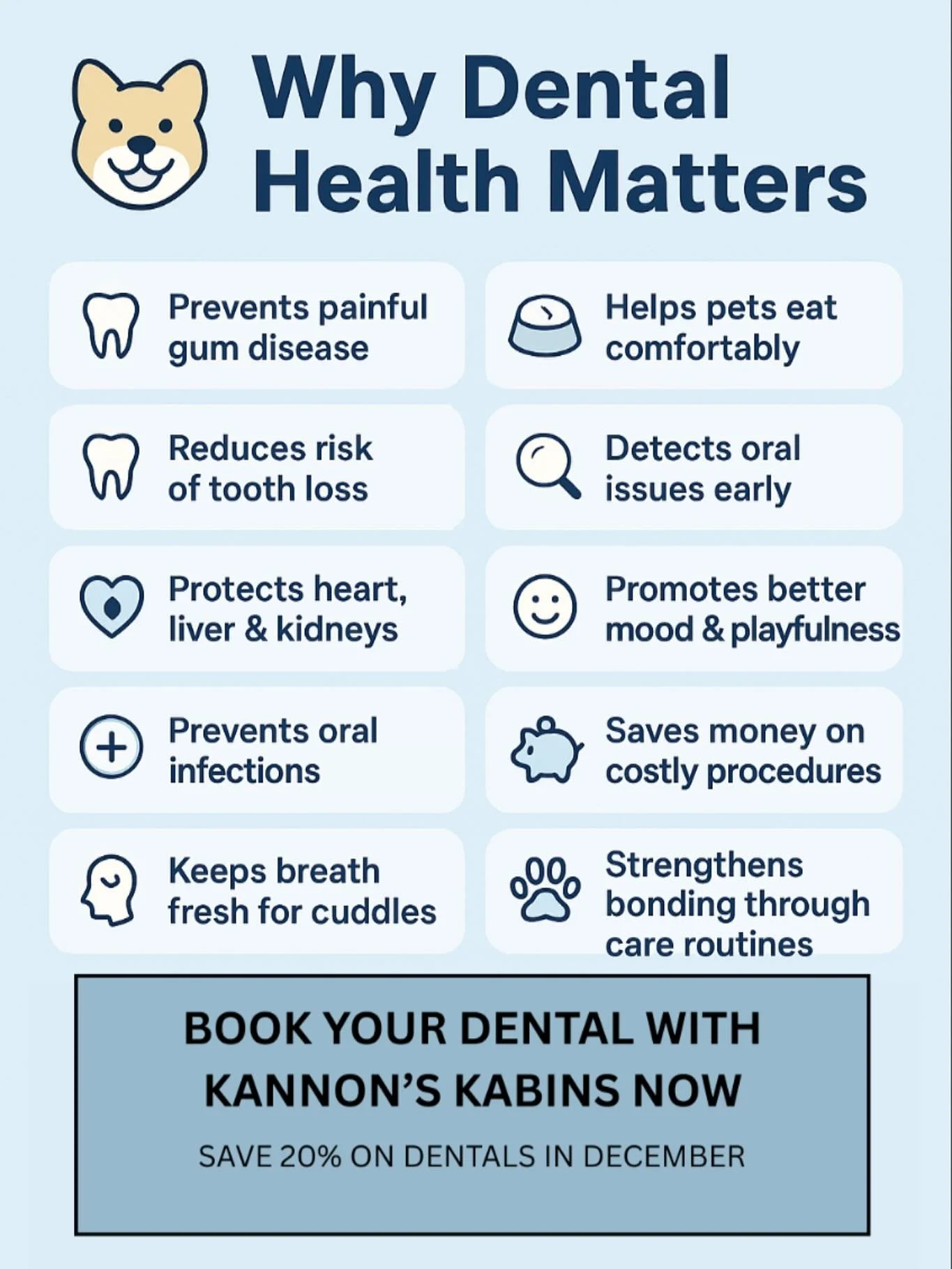 DENTAL AWARENESS WEEK DAY 3! 

Healthy teeth = happy pets! Dental care isn&rsquo;t just about fresh breath! Protect your furry friend from painful disease, keeps their organs healthy, and saves yourself from costly vet bills.

Give your pet a reason 