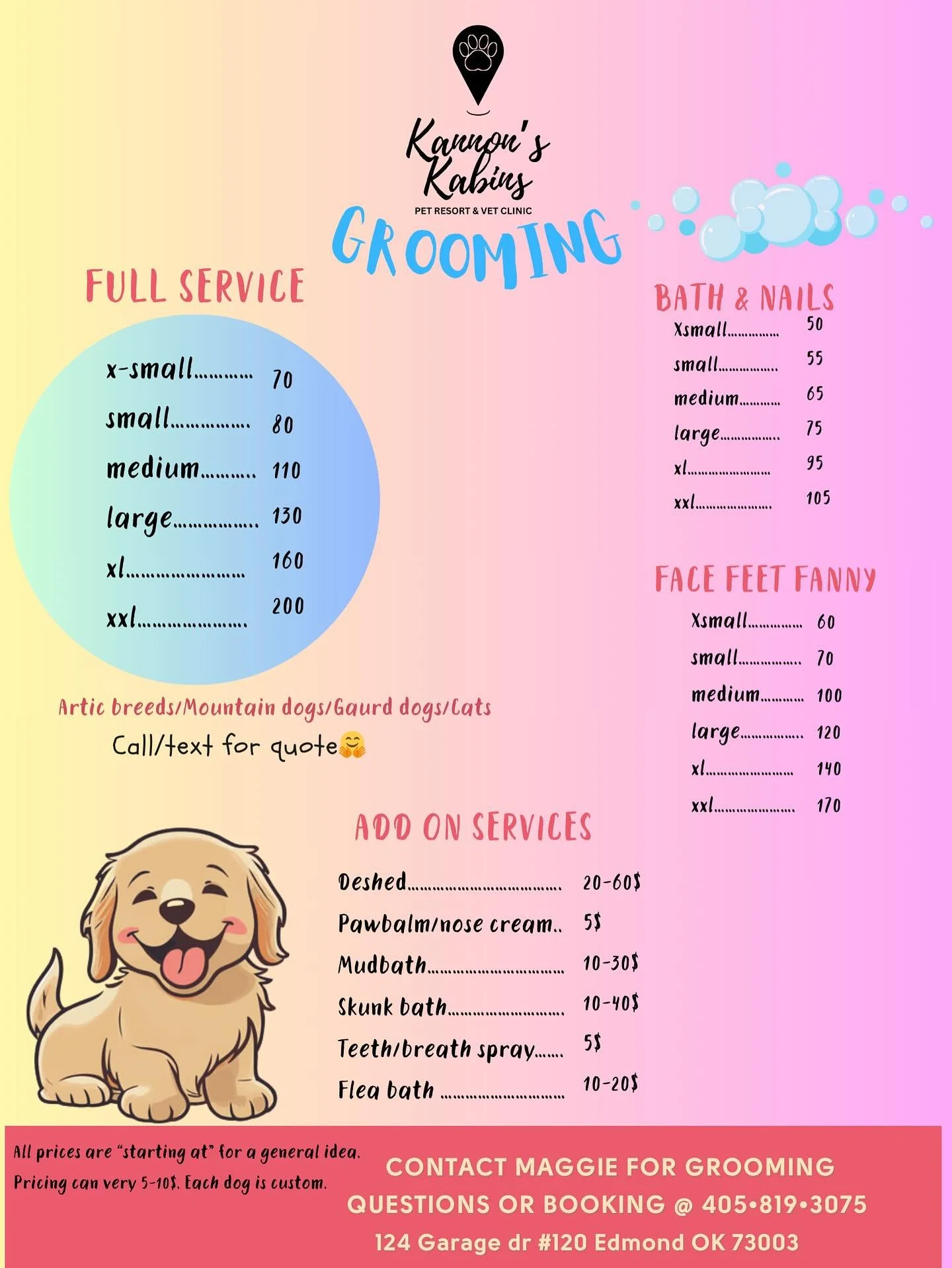 Maggie, our new groomer has availability starting this week!!! ✂️🐩🐾🛁 Now’s the perfect opportunity to get your pet booked and on a reoccurring schedule before the holidays! 💖