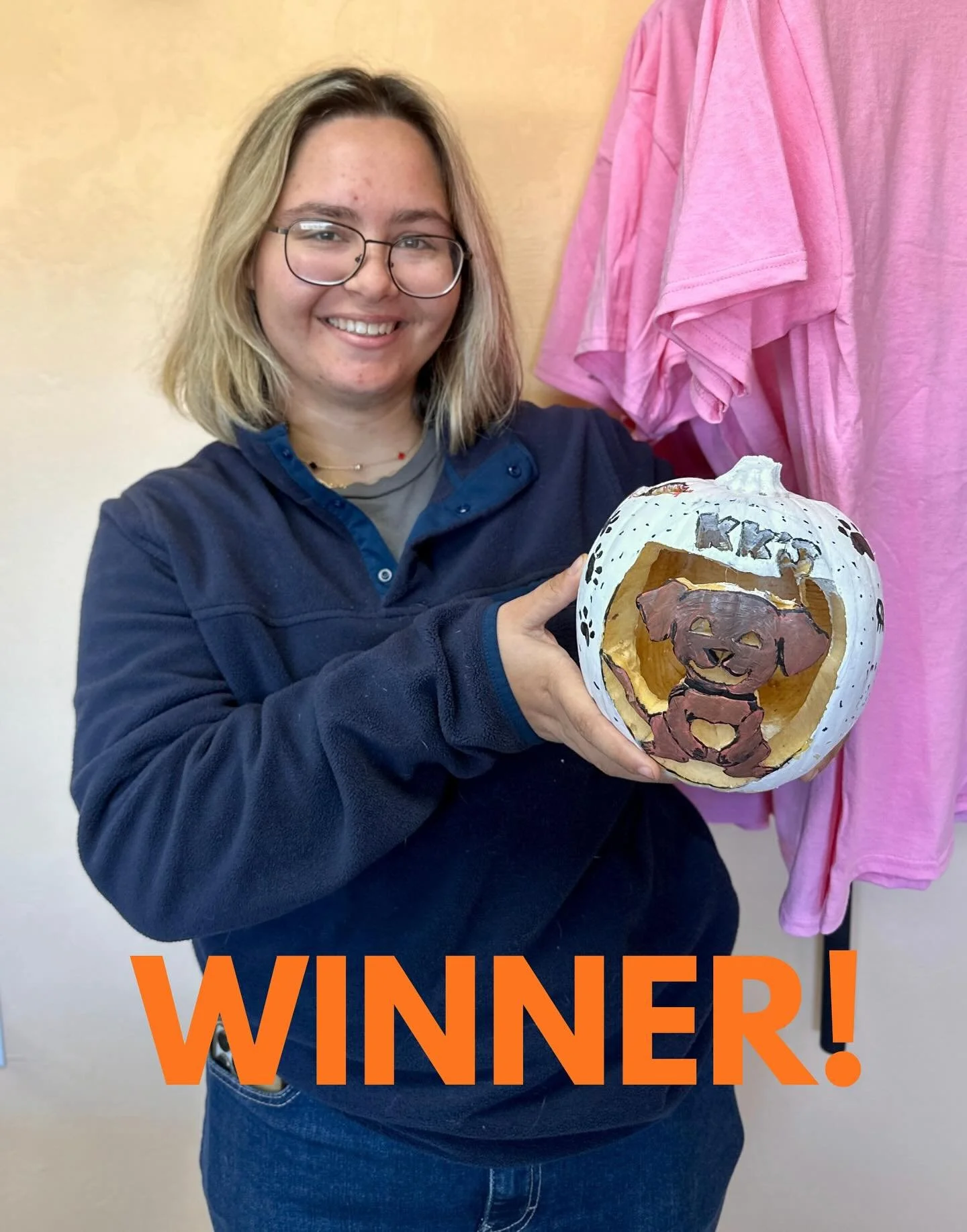 Congrats, Romy on winning the staff Pumpkin Contest! We had so much fun with this! We had so much fun with this! Here are the faces behind each pumpkin! 🎃