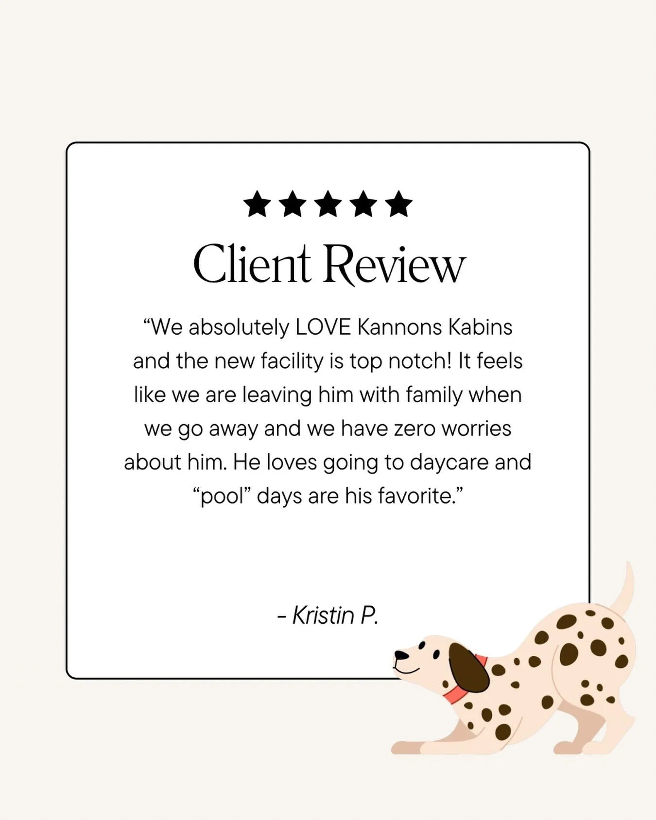Leaving a review is the best THANK YOU - especially for small businesses like ours! ❤️🐾