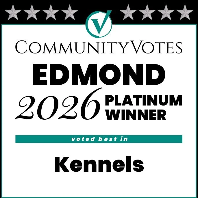 We&rsquo;ve been voted Edmond&rsquo;s Best Kennel for the second year in a row! 🥳🥇🐶

We&rsquo;ve also been awarded one of Edmond&rsquo;s best for our vet services! 🏆🩺🐕

The support and love we receive on a daily basis makes it easy for us to se