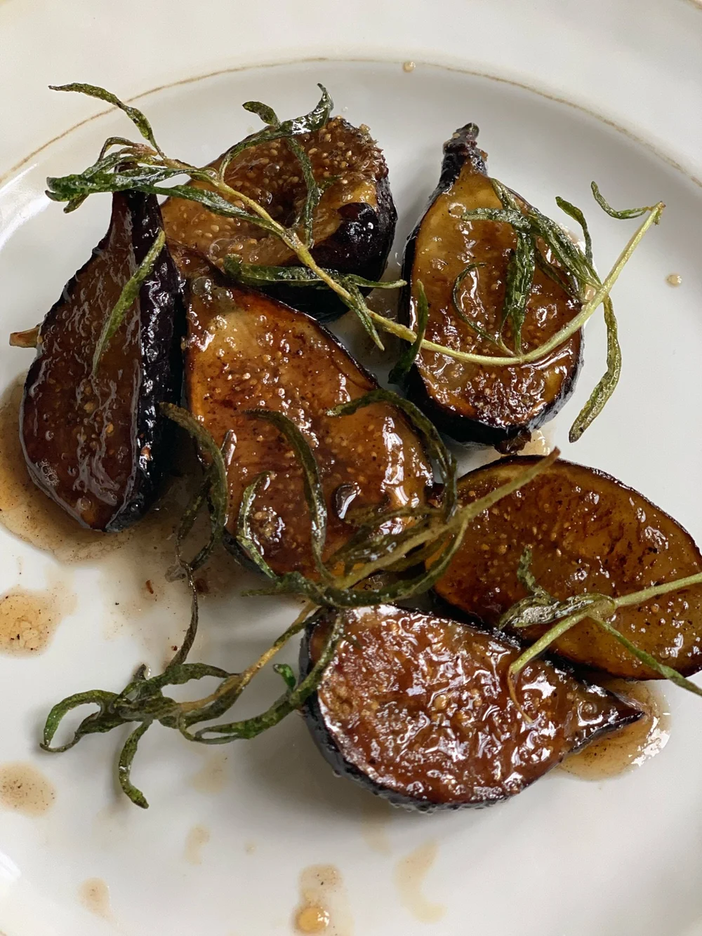 Caramelized Honey Figs, Brown Butter & Rosemary — Gabe Kennedy