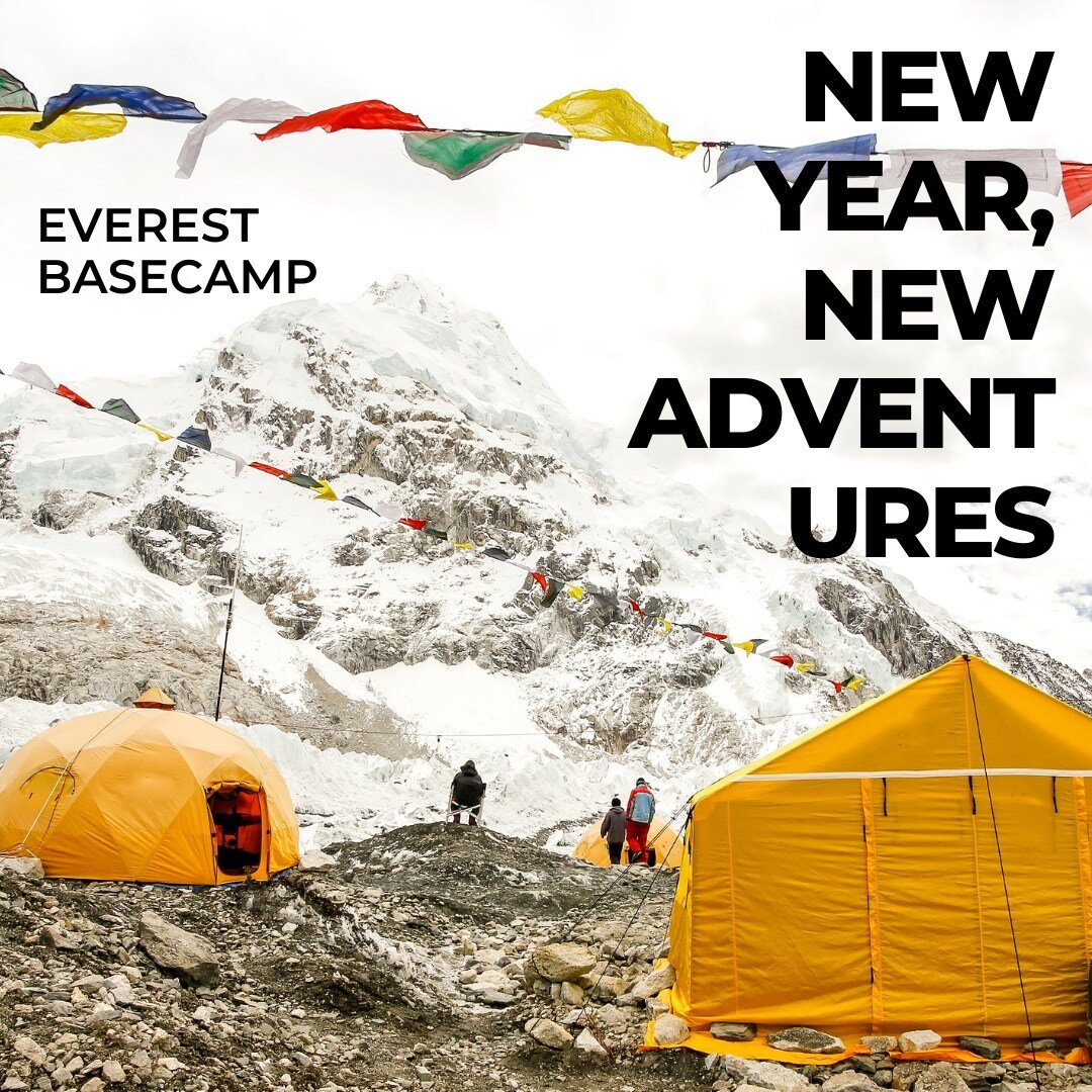 PRICES GO UP IN JANUARY!  BOOK NOW FOR BEST RATES!⁠
⁠
🎉 New Year, New Adventures! 🌟 ⁠
⁠
Have you ever dreamt of trekking to Everest Base Camp? Make 2023 your year to shine with Alpinistas Adventures &ndash; where every step is an empowering journey