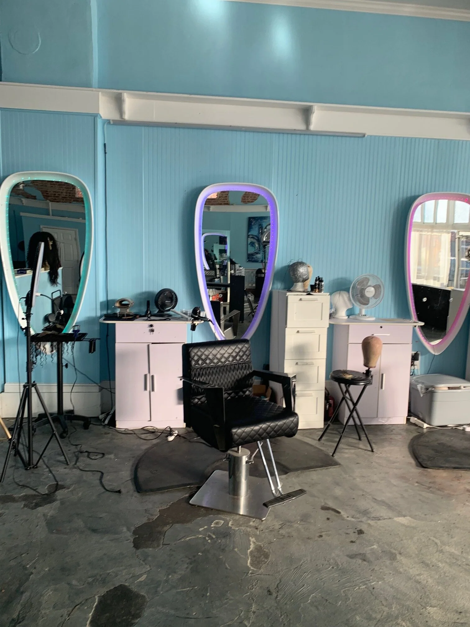 Hair Salon Set Up | Pre Reno