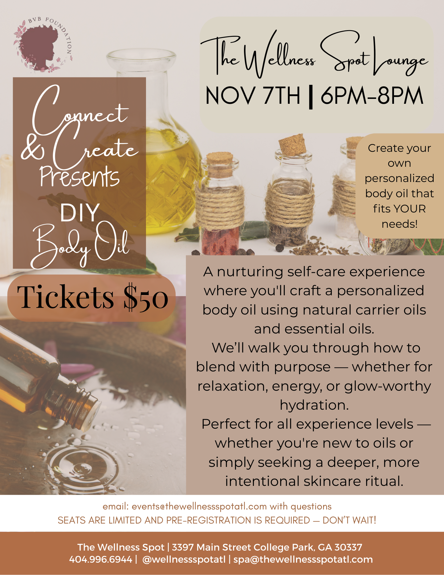Connect & Create: DIY Body Oil