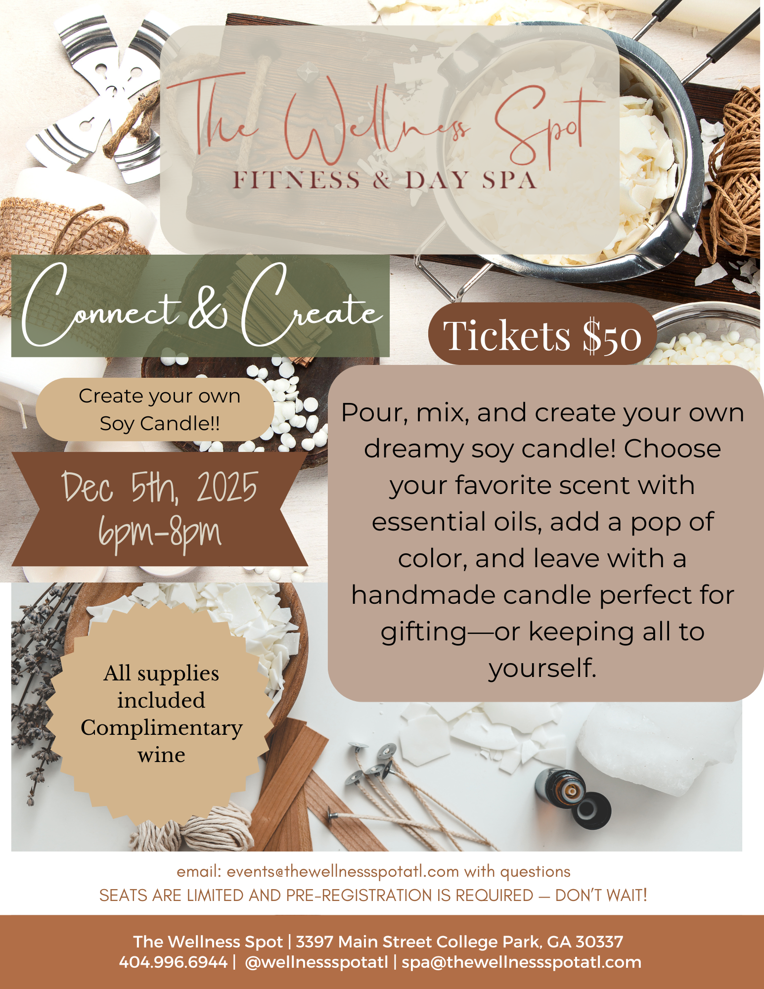 Connect & Create: DIY Soy Candle