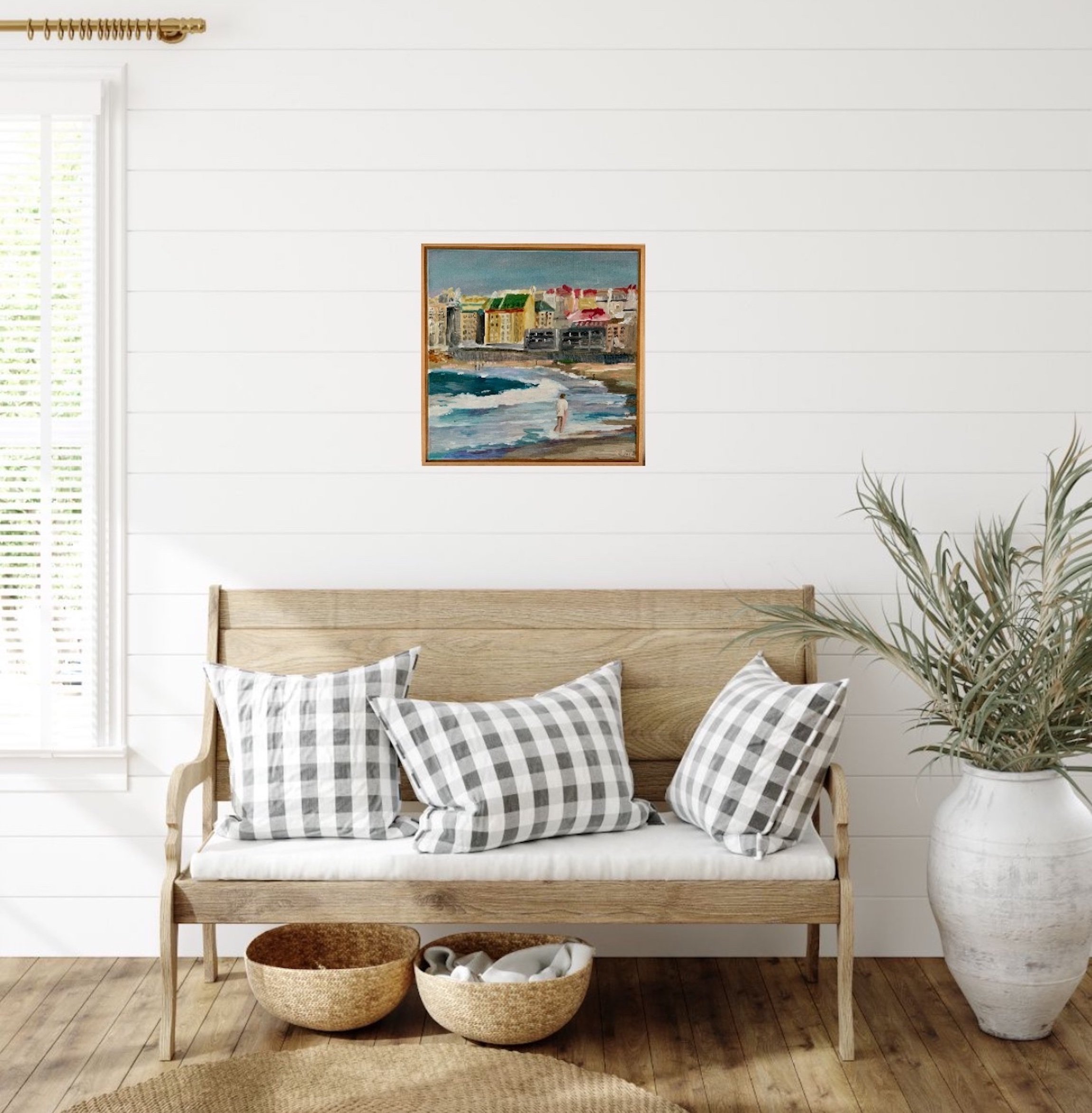 Beach Contemplation Original Art Painting Rachel Rae