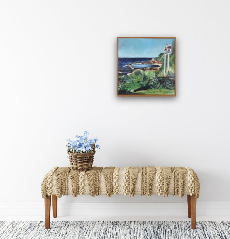 Rachel Rae Art Original painting artwork Malabar Rock Pool