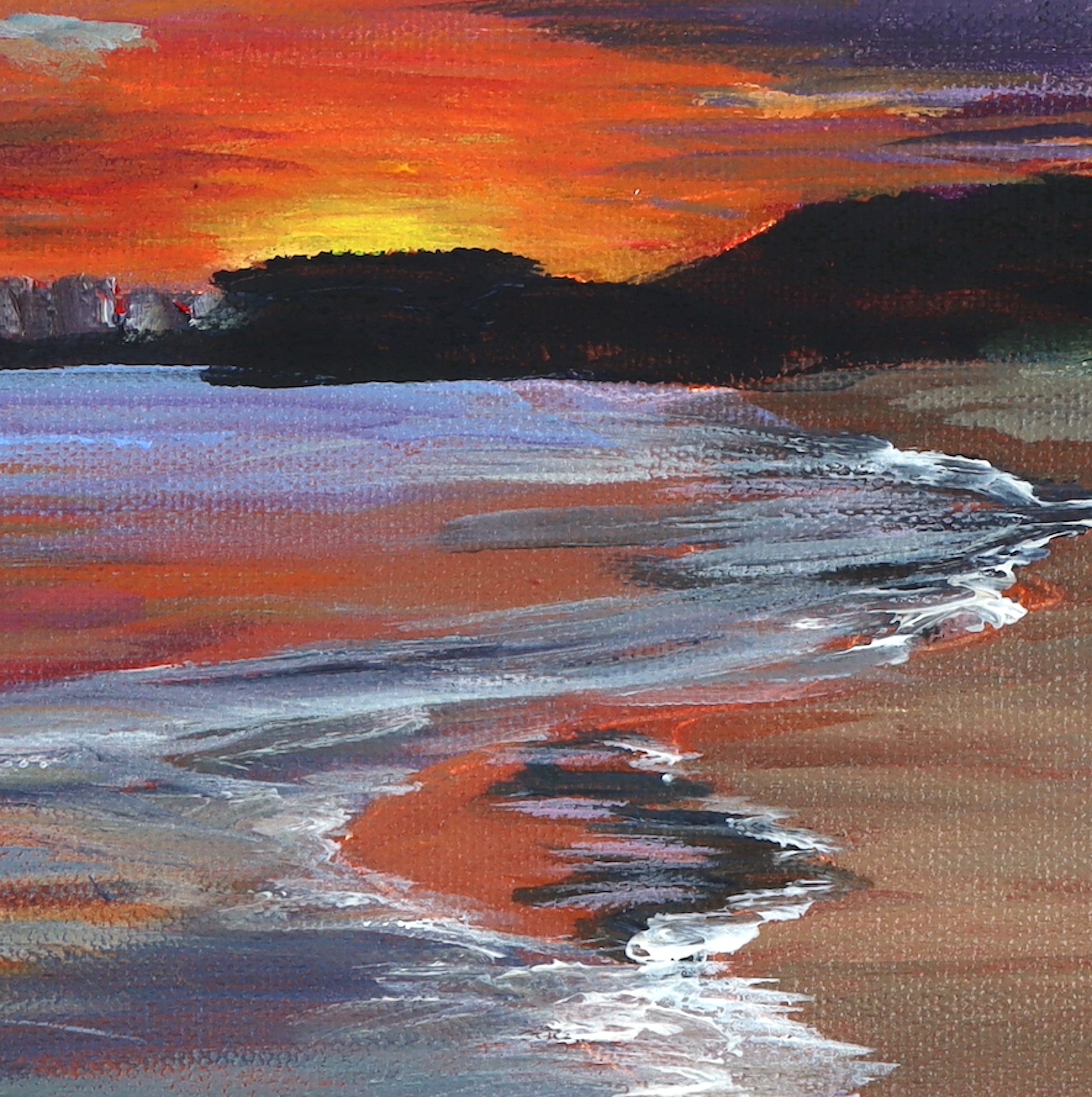 Sunset at Yarra Bay - Original painting by Australian Arist Rachel Rae