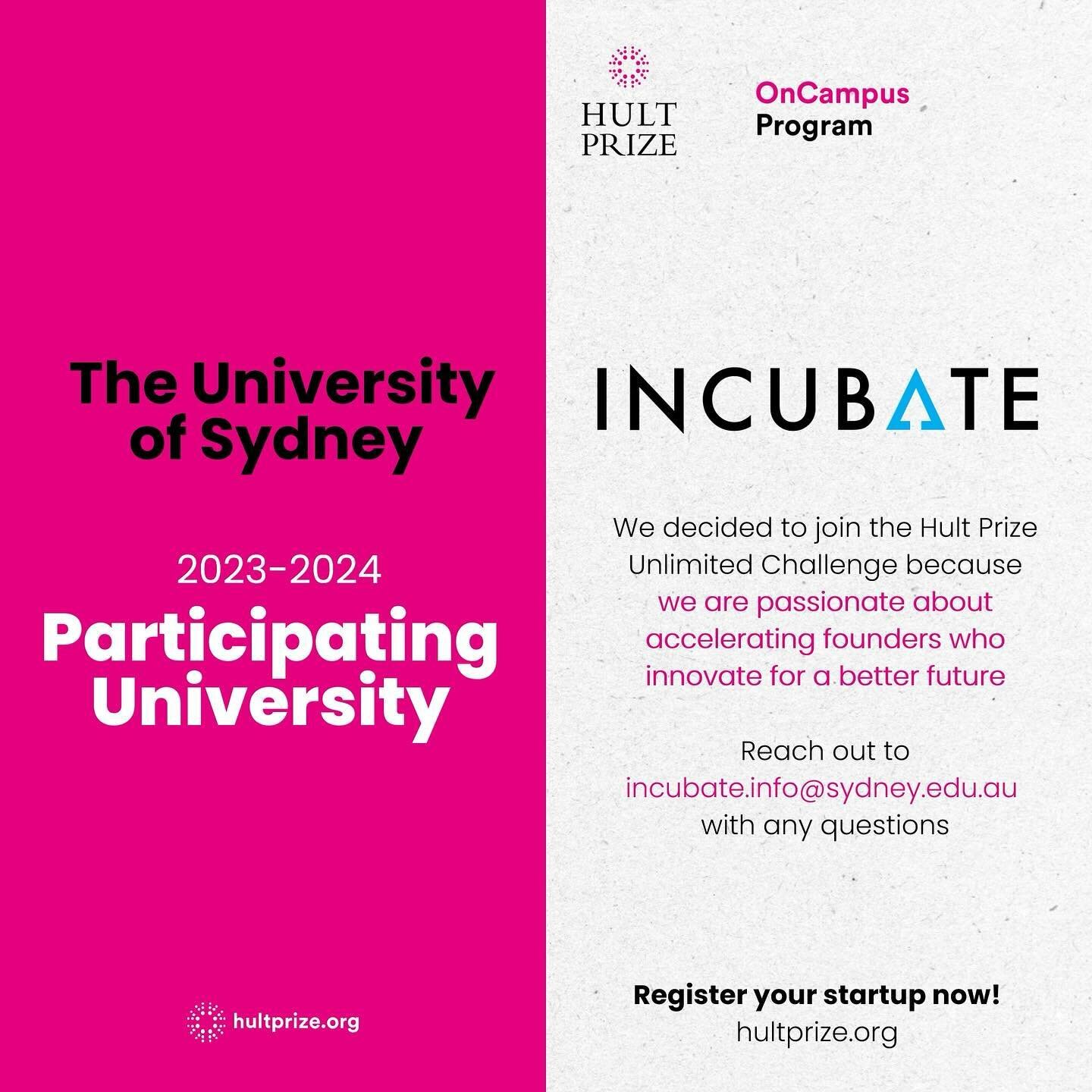Ready to make your mark? ✨ 

The University of Sydney is proud to announce that we are joining the Hult Prize Unlimited Challenge! Don&rsquo;t miss this incredible opportunity to change the world and compete for a shot at $1 million in funding, joini